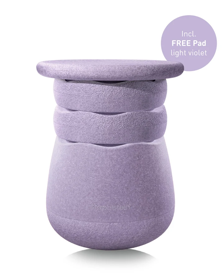 Stapelstein - Stapelstein® Dynamic 4er Set light violet + Pad