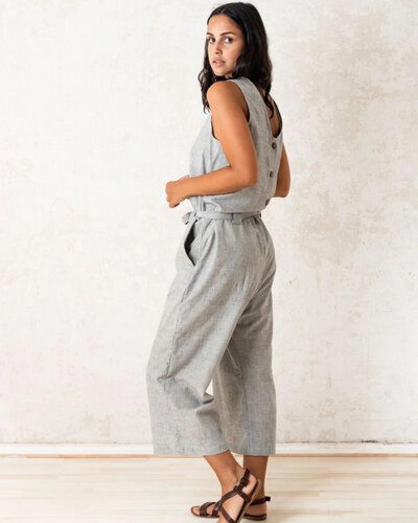 Jyoti - Fair Works Bio-Baumwoll Jumpsuit Jalina – Ansicht 3