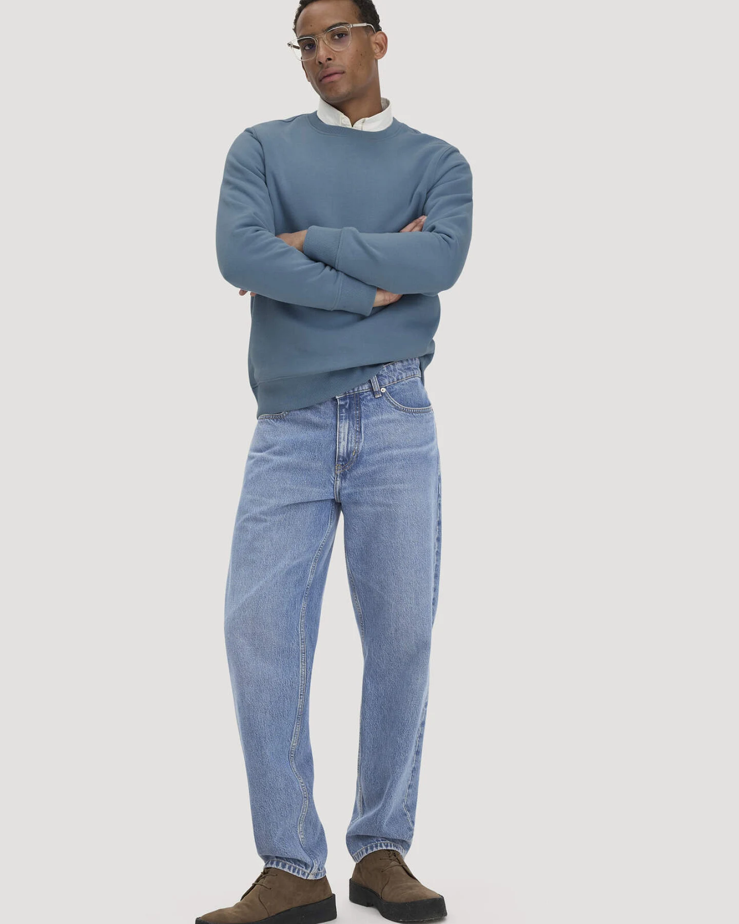 hessnatur Herren Jeans MADS Relaxed Tapered aus Bio-Denim - blau - Größe 31/30 – Ansicht 2
