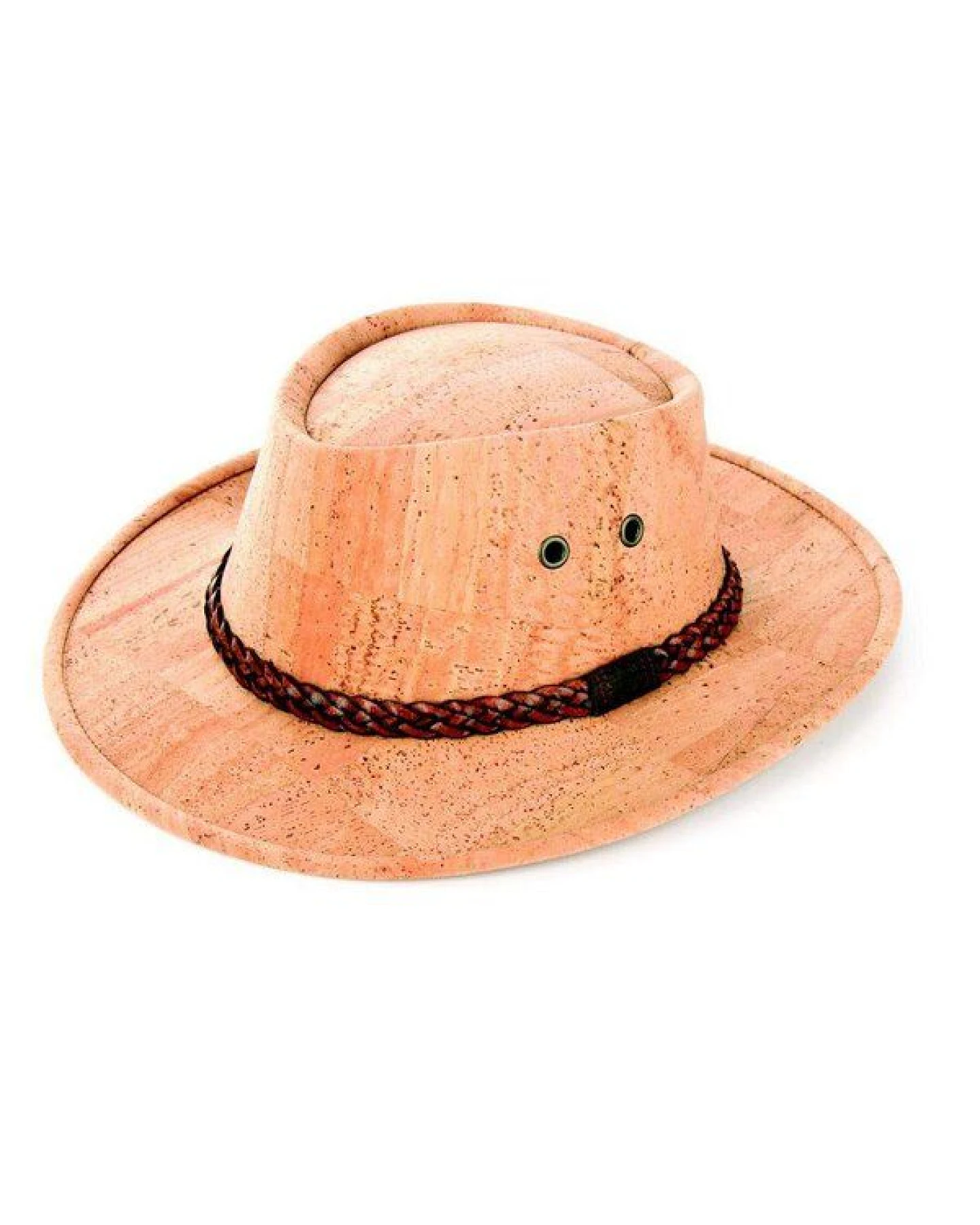 Kork-Deko Cowboyhut aus Korkstoff - beige oder braun (Korkhut, Hut aus Kork, Korkstoff) – Ansicht 2