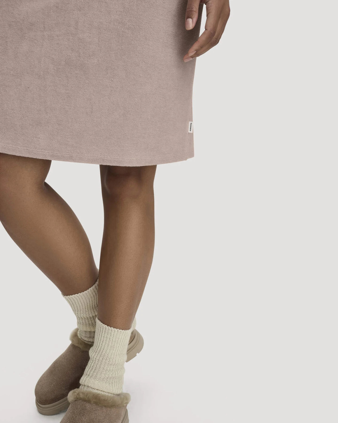hessnatur Damen Frottee Nachthemd PURE COTTON aus Bio-Baumwolle - rosa - Größe 34 – Ansicht 2