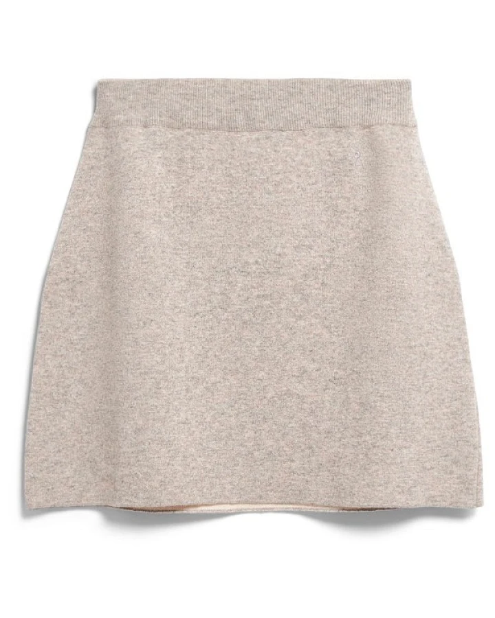 ARMEDANGELS - Women's Cotton-Wool Mini Knit Skirt - Rock Gr XL grau
