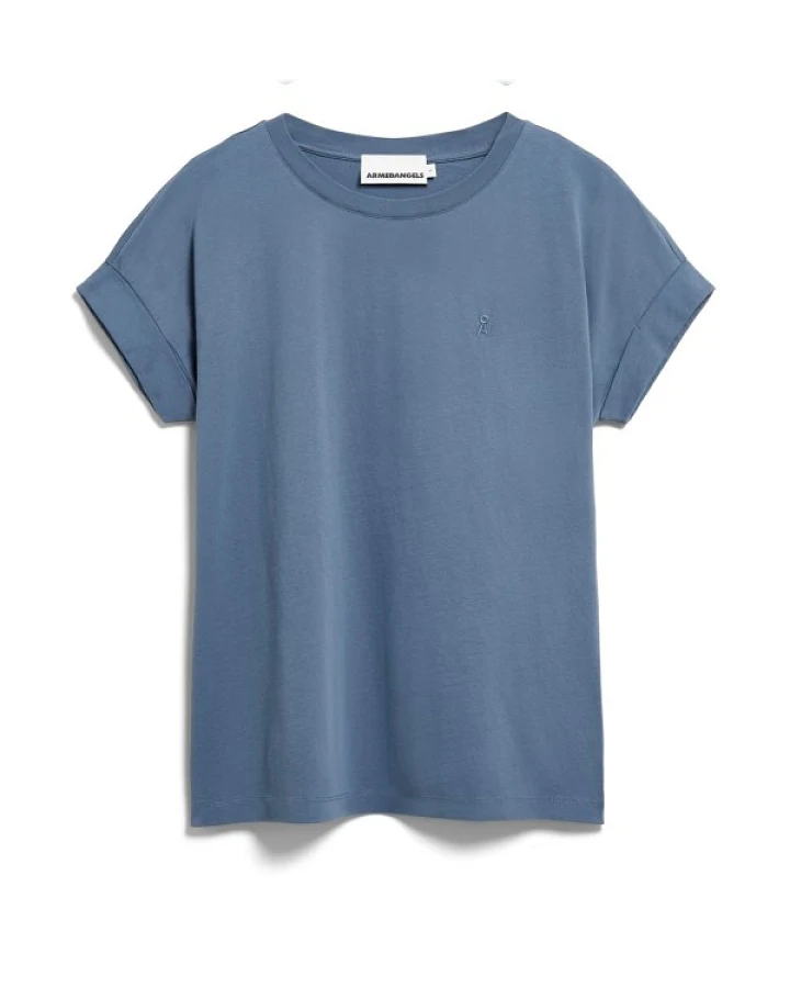 ARMEDANGELS - Women's Idaa Logo - T-Shirt Gr XS blau