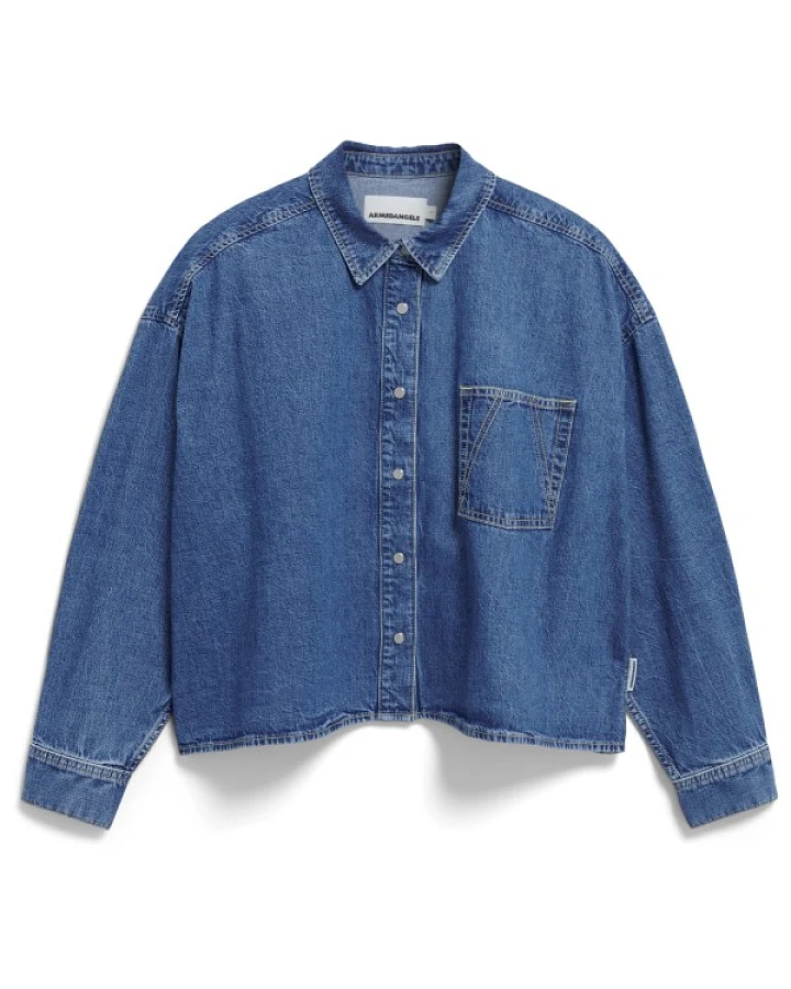 Produktseite: ARMEDANGELS - Women's Nalaani - Hemd Gr XS blau