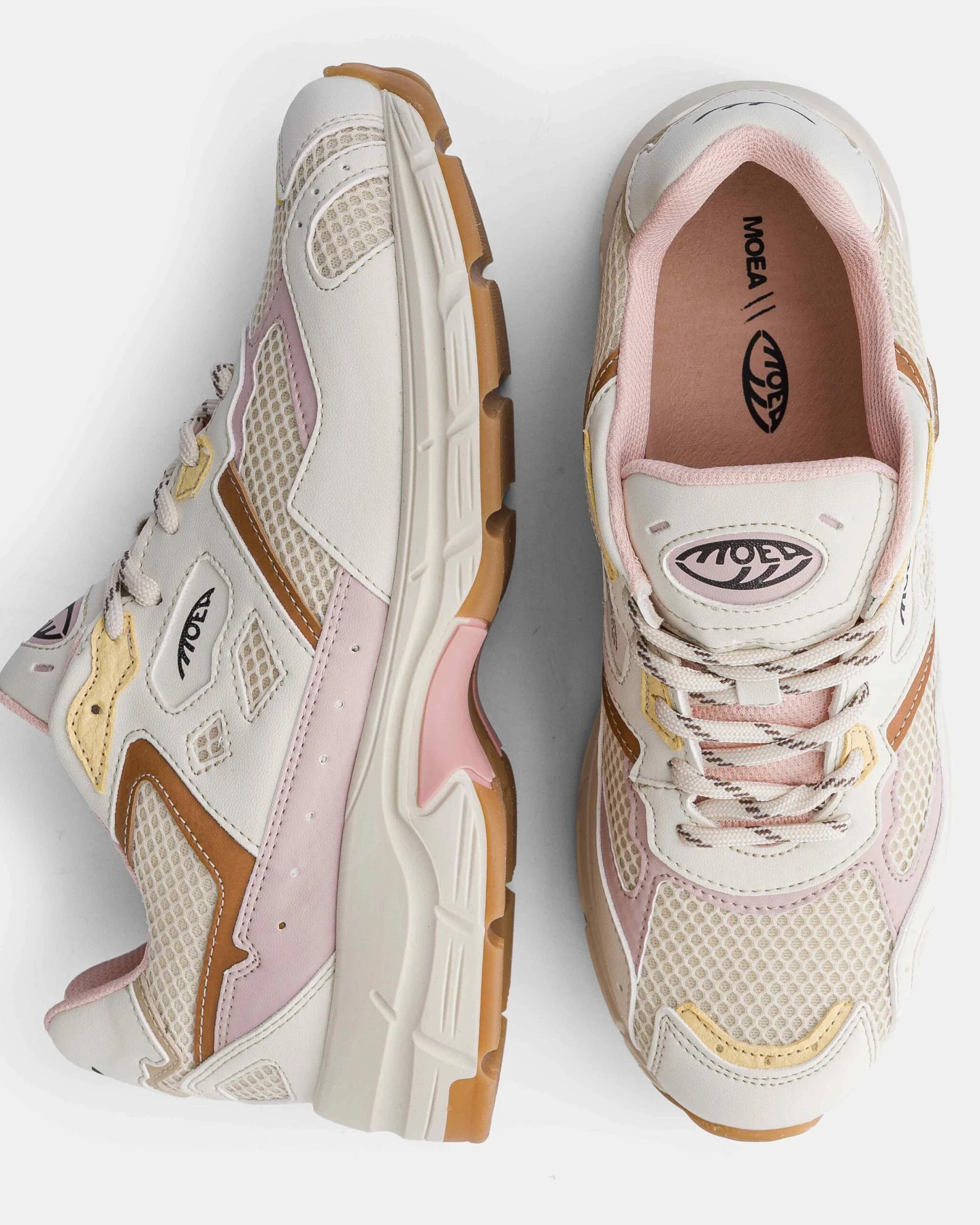 MoEa Herren vegan Sneaker Rush Rosa & Gelbe Ananas – Ansicht 2