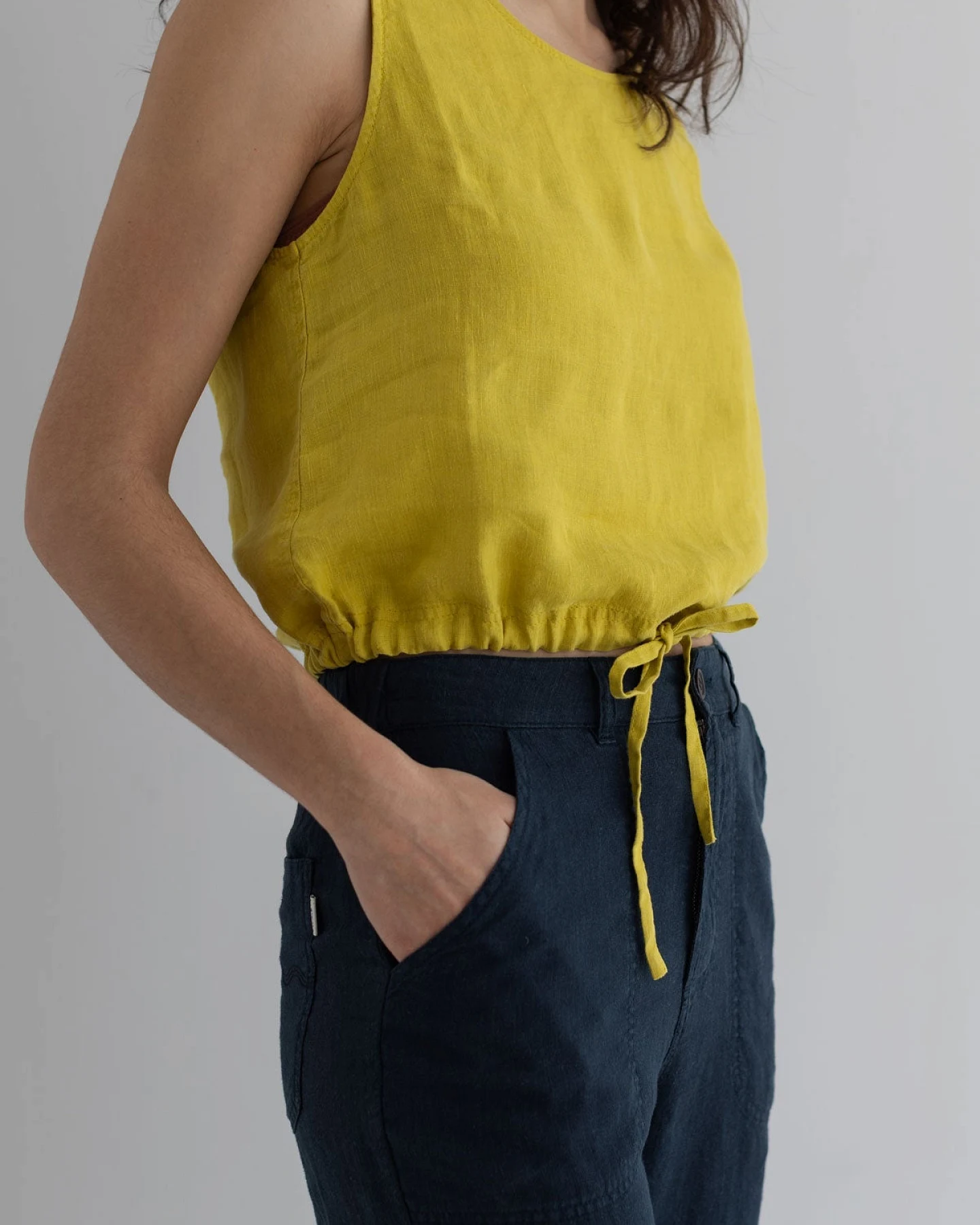 TWOTHIRDS Damen vegan Top Kalaoa Golden Green – Ansicht 2