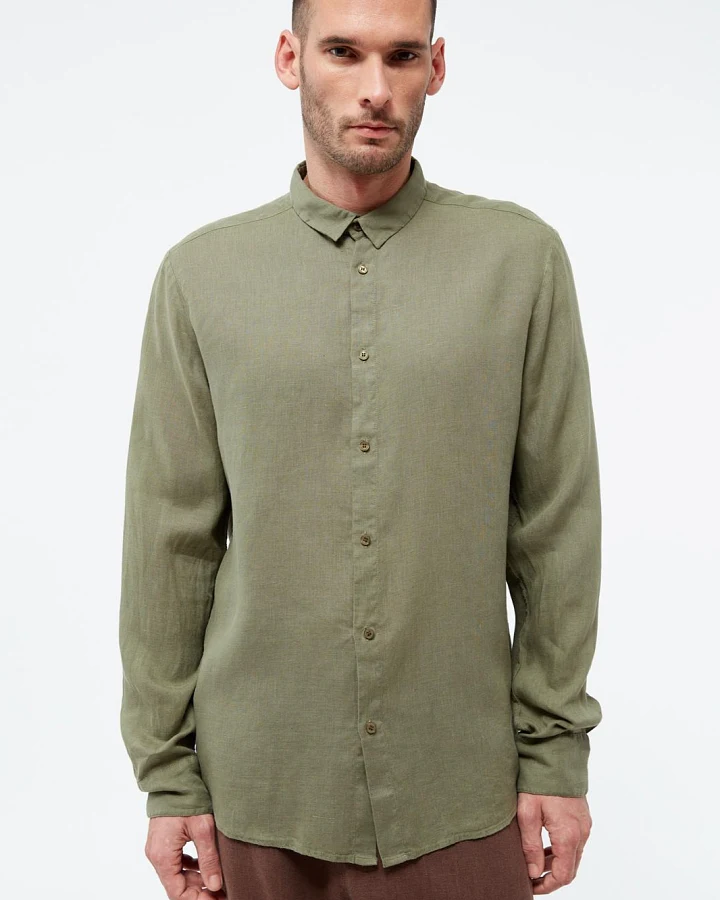 Givn Herren vegan Hemd Kent Faded Olive