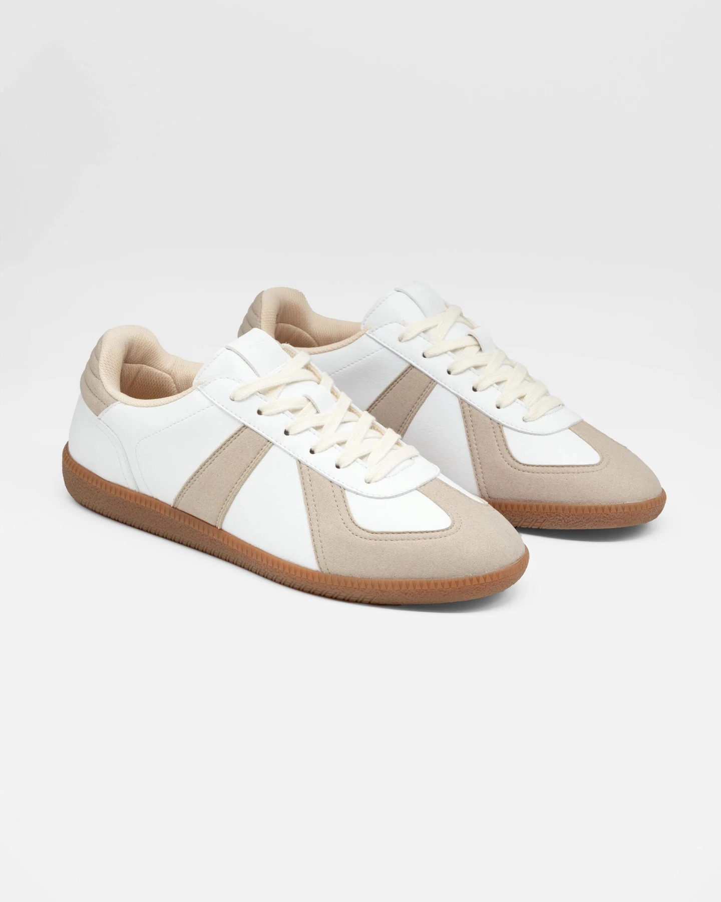 QURC Herren vegan Sneaker Army Trainer Weiß – Ansicht 2