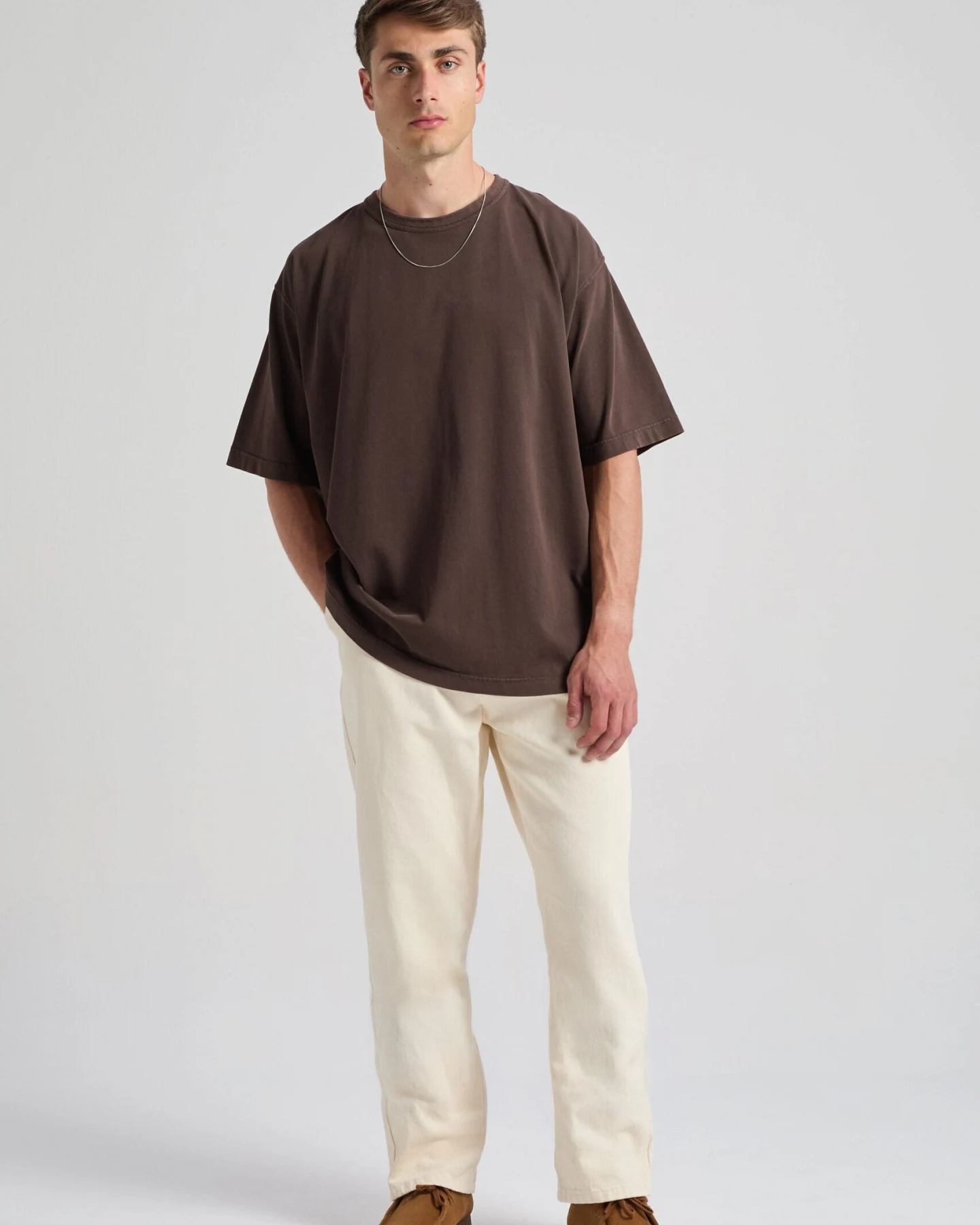 Trendsplant Herren vegan T-Shirt Von Supply Oversized Mit Kaffeebohne – Ansicht 2