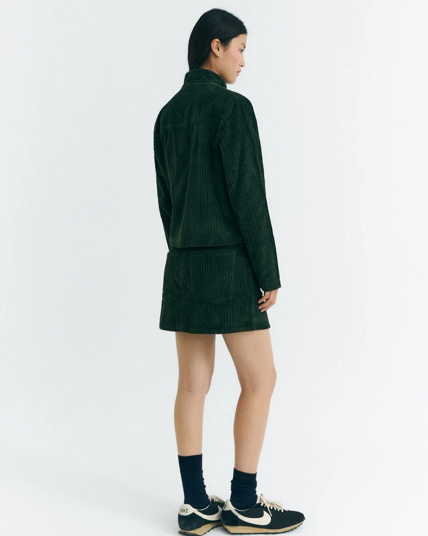 Jacke Celia Corduroy Grün – Ansicht 4