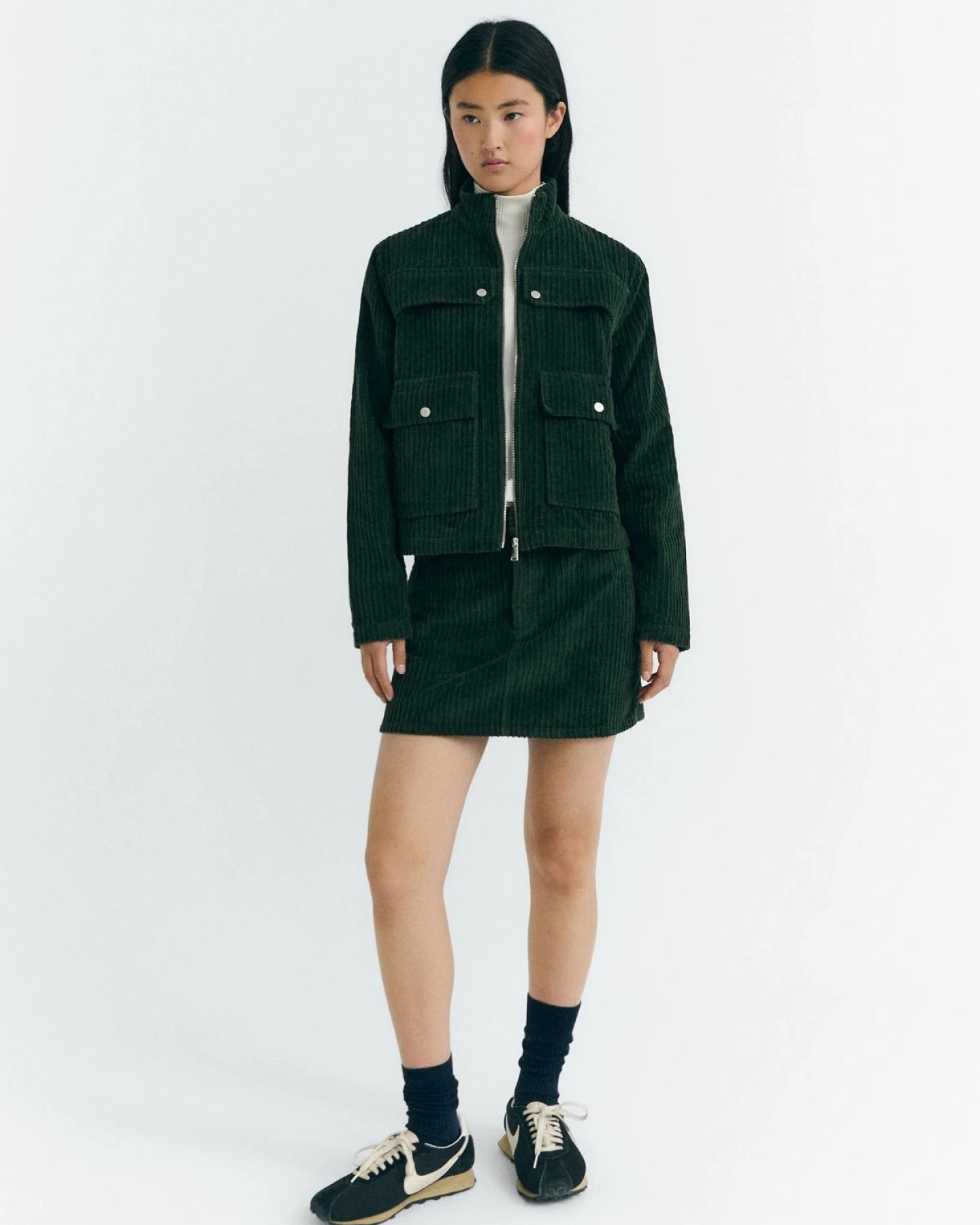 Jacke Celia Corduroy Grün – Ansicht 2