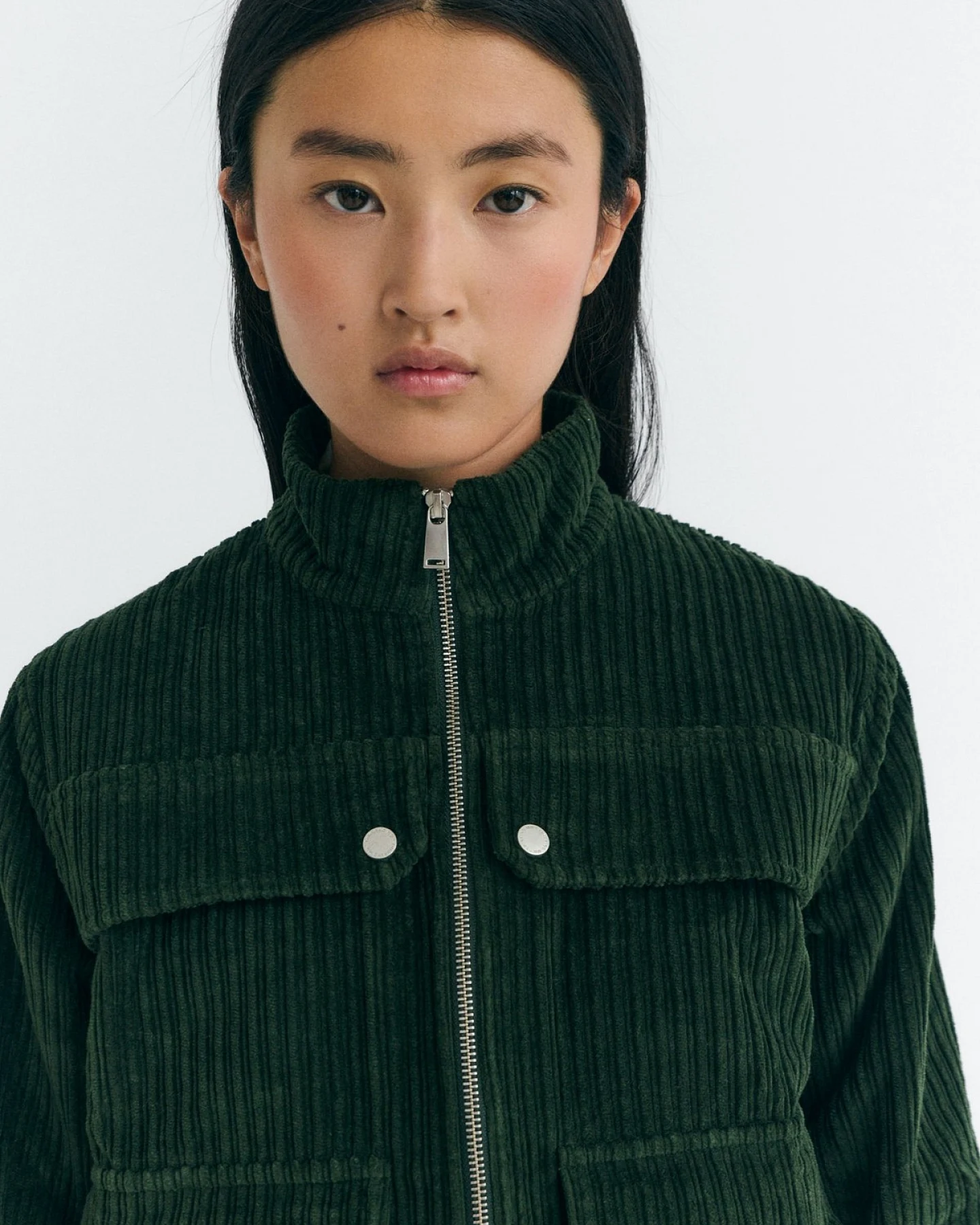 Jacke Celia Corduroy Grün – Ansicht 5