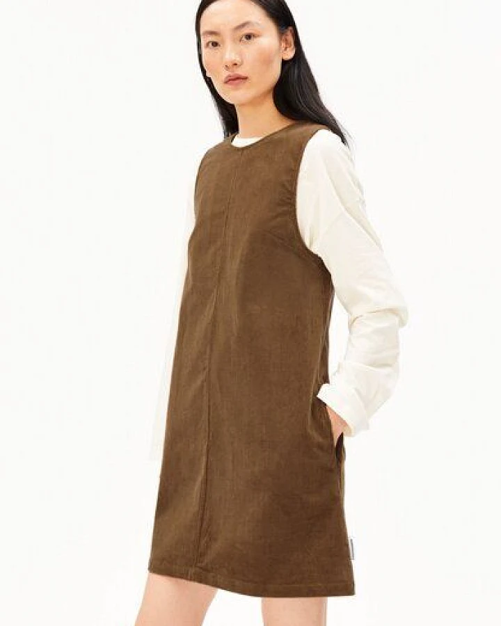 Produktseite: ARMEDANGELS CORDUROY Damen Kordminikleid aus Bio-Baumwoll Mix