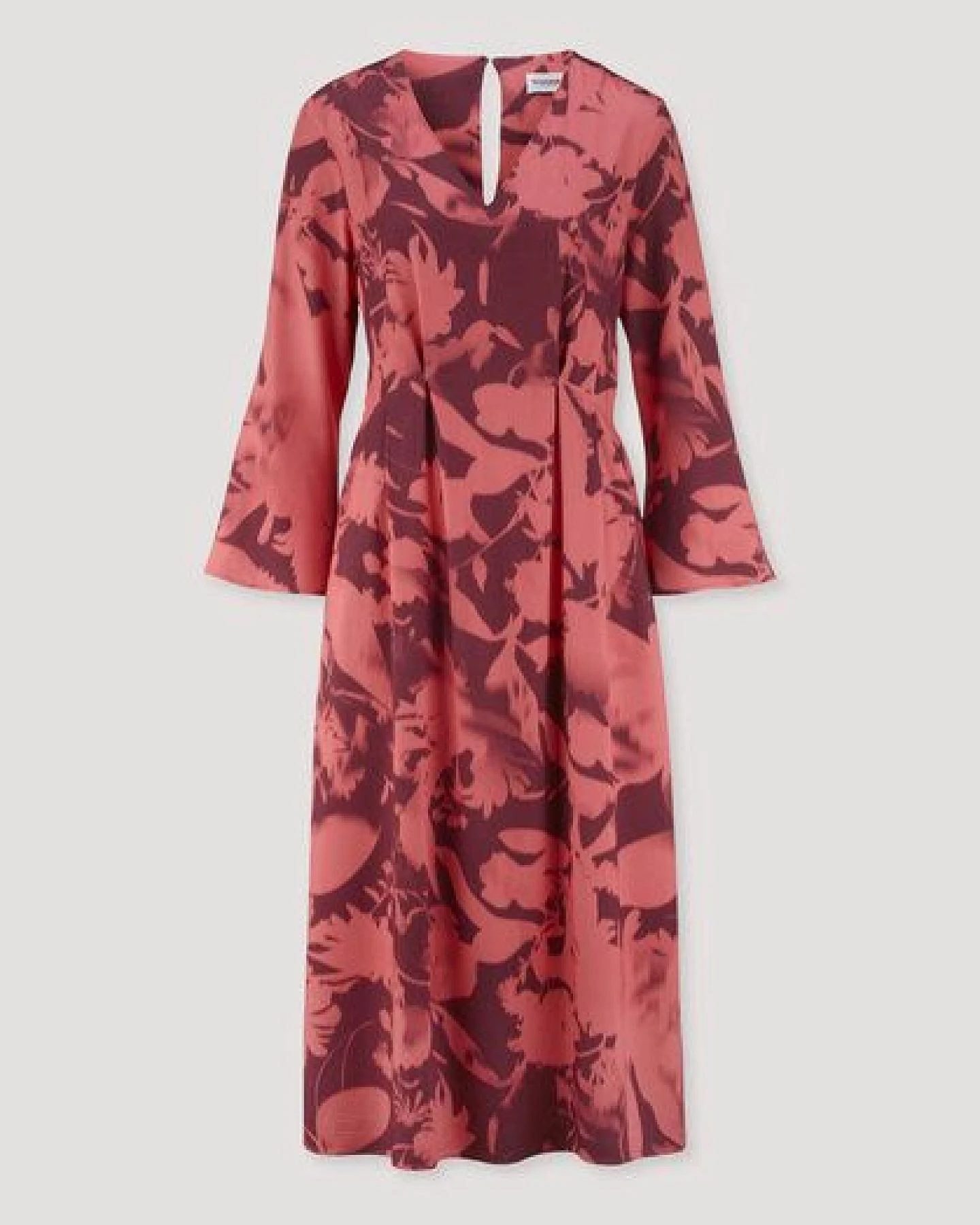 hessnatur Print Kleid Midi Relaxed aus reiner LENZING ECOVERO Viskose – Ansicht 4