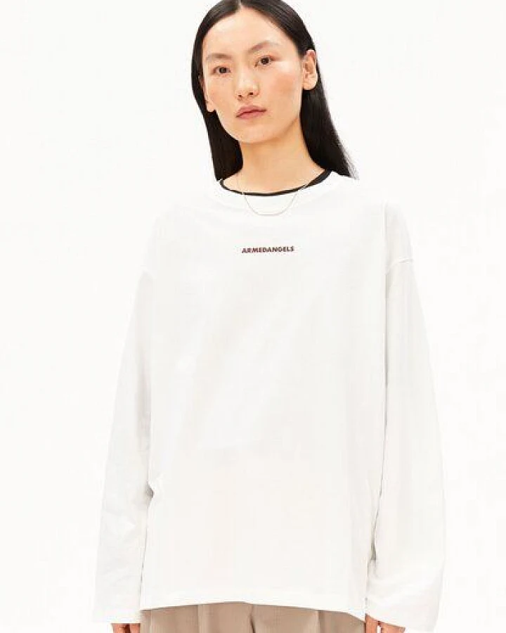 Produktseite: ARMEDANGELS FIETAA SMILE Damen Longsleeve aus Bio-Baumwolle