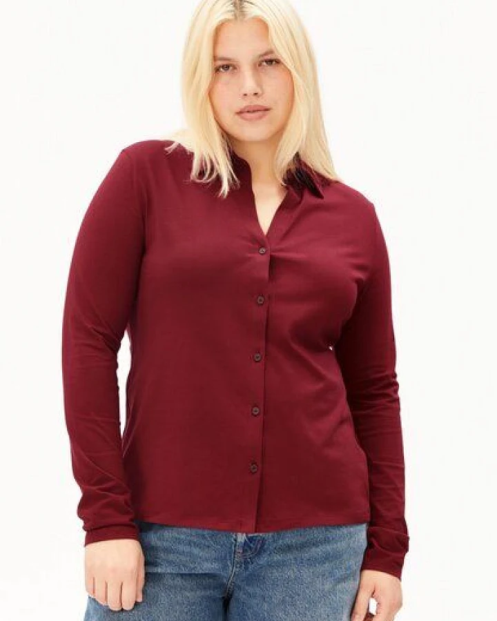Produktseite: ARMEDANGELS NALAANNIA Damen Bluse aus Bio-Baumwoll Mix