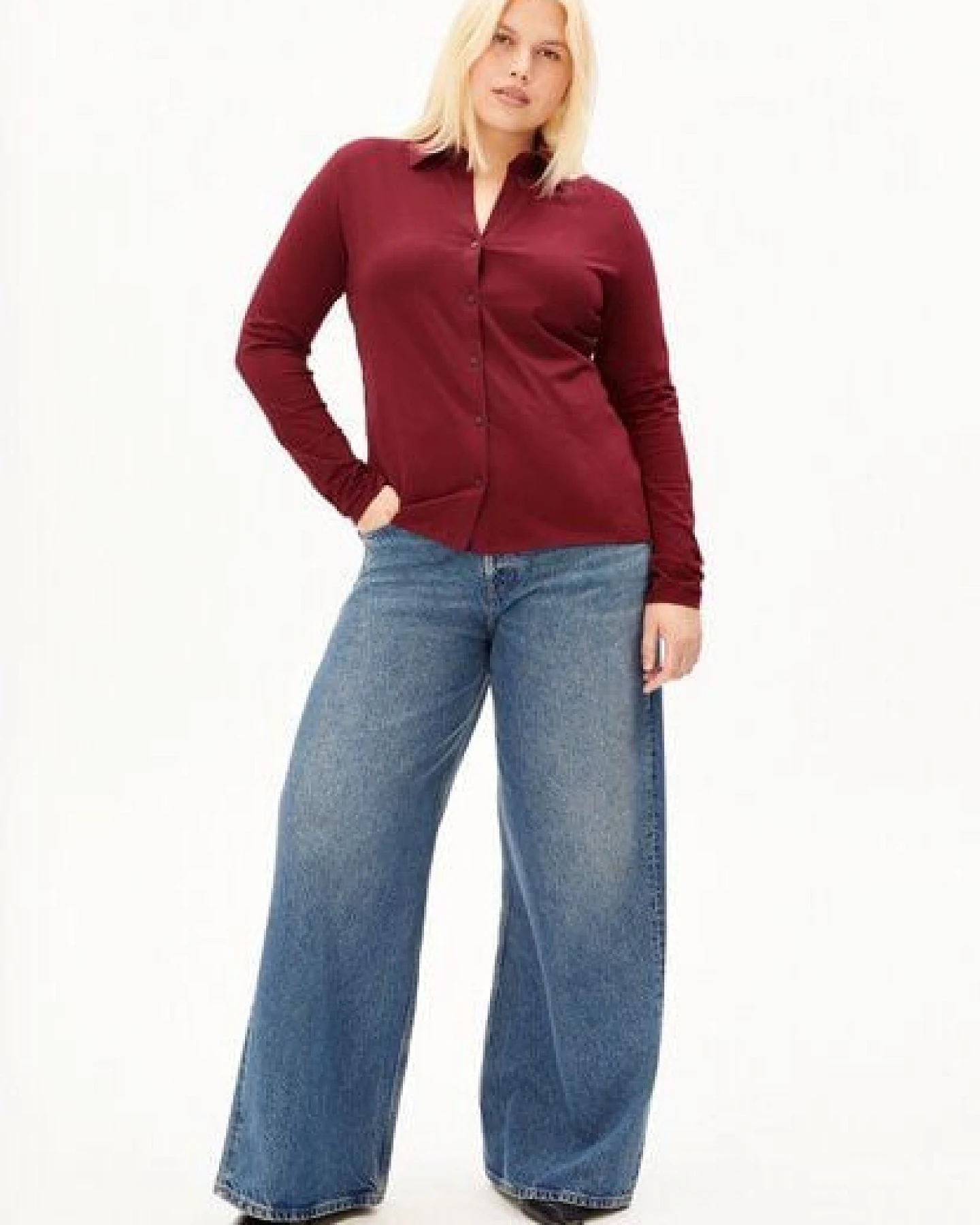 ARMEDANGELS NALAANNIA Damen Bluse aus Bio-Baumwoll Mix – Ansicht 4