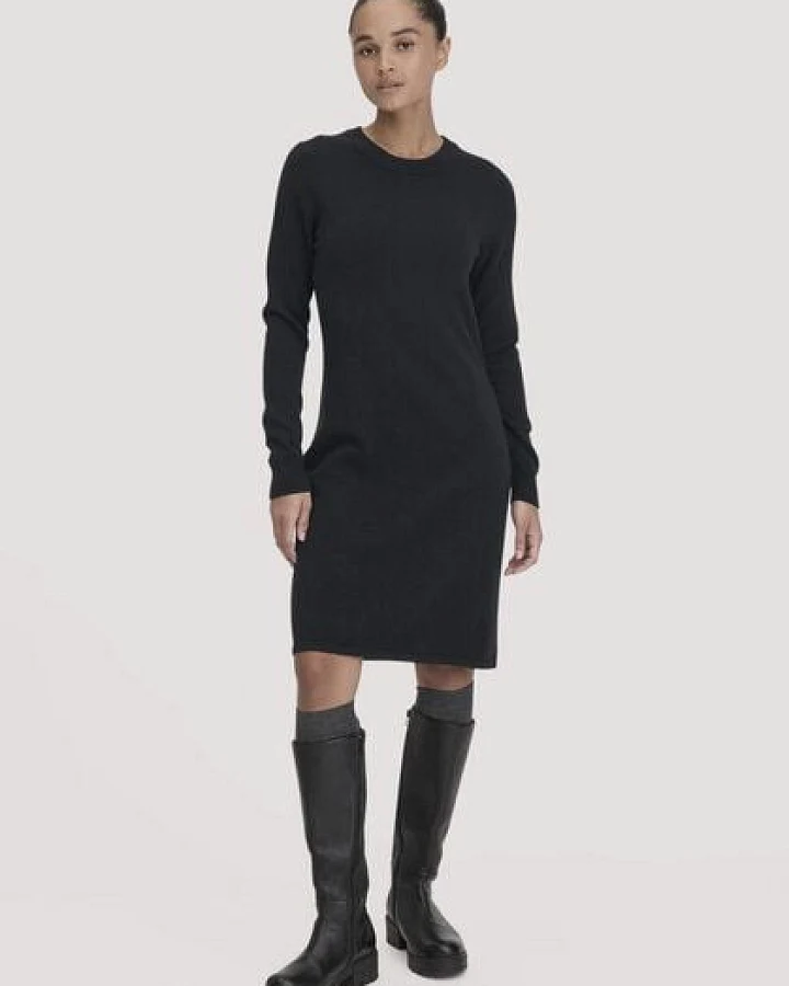 hessnatur Strick Kleid Regular aus Bio-Schurwolle mit Kaschmir