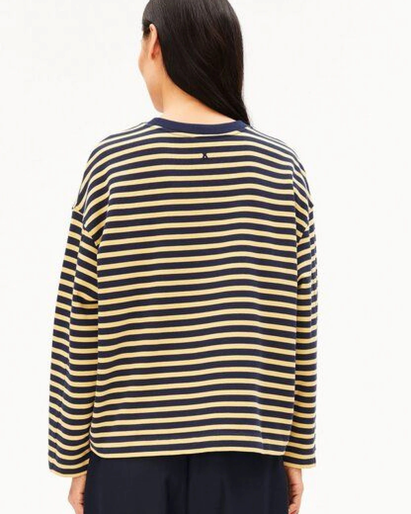 ARMEDANGELS FRANKAA MAARLEN STRIPE Damen Sweatshirt aus Bio-Baumwolle – Ansicht 2