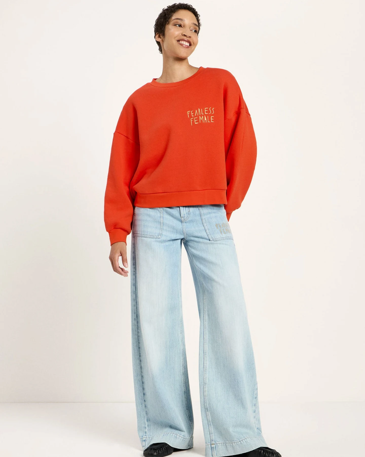 Statementsweatshirt (GOTS) – Ansicht 2
