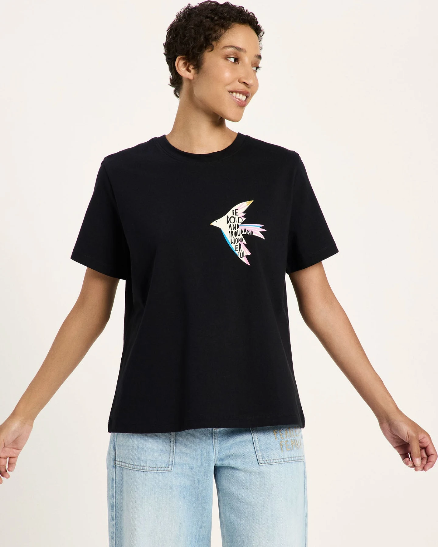 Statementshirt "BIRD" (GOTS) – Ansicht 2