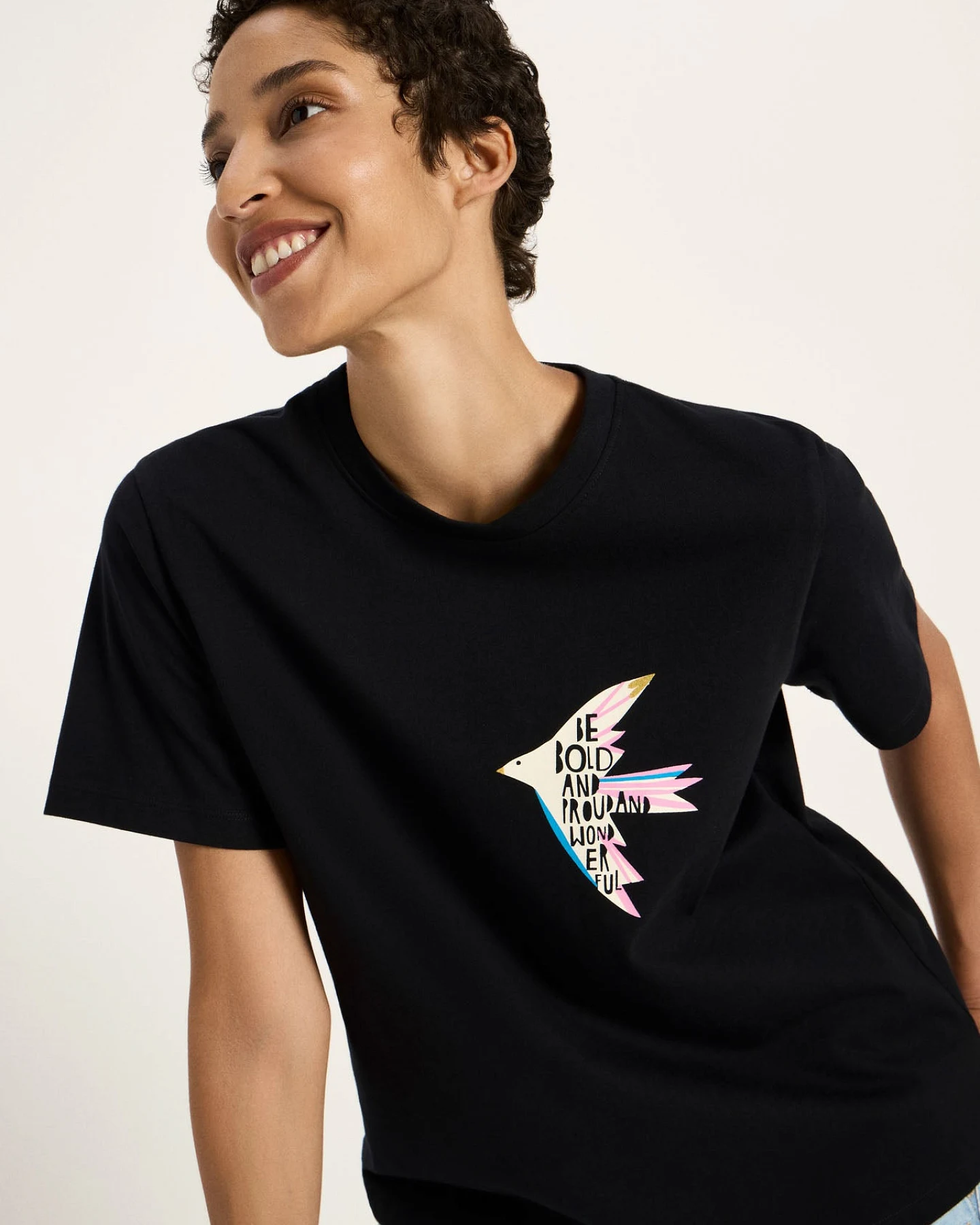 Statementshirt "BIRD" (GOTS) – Ansicht 4