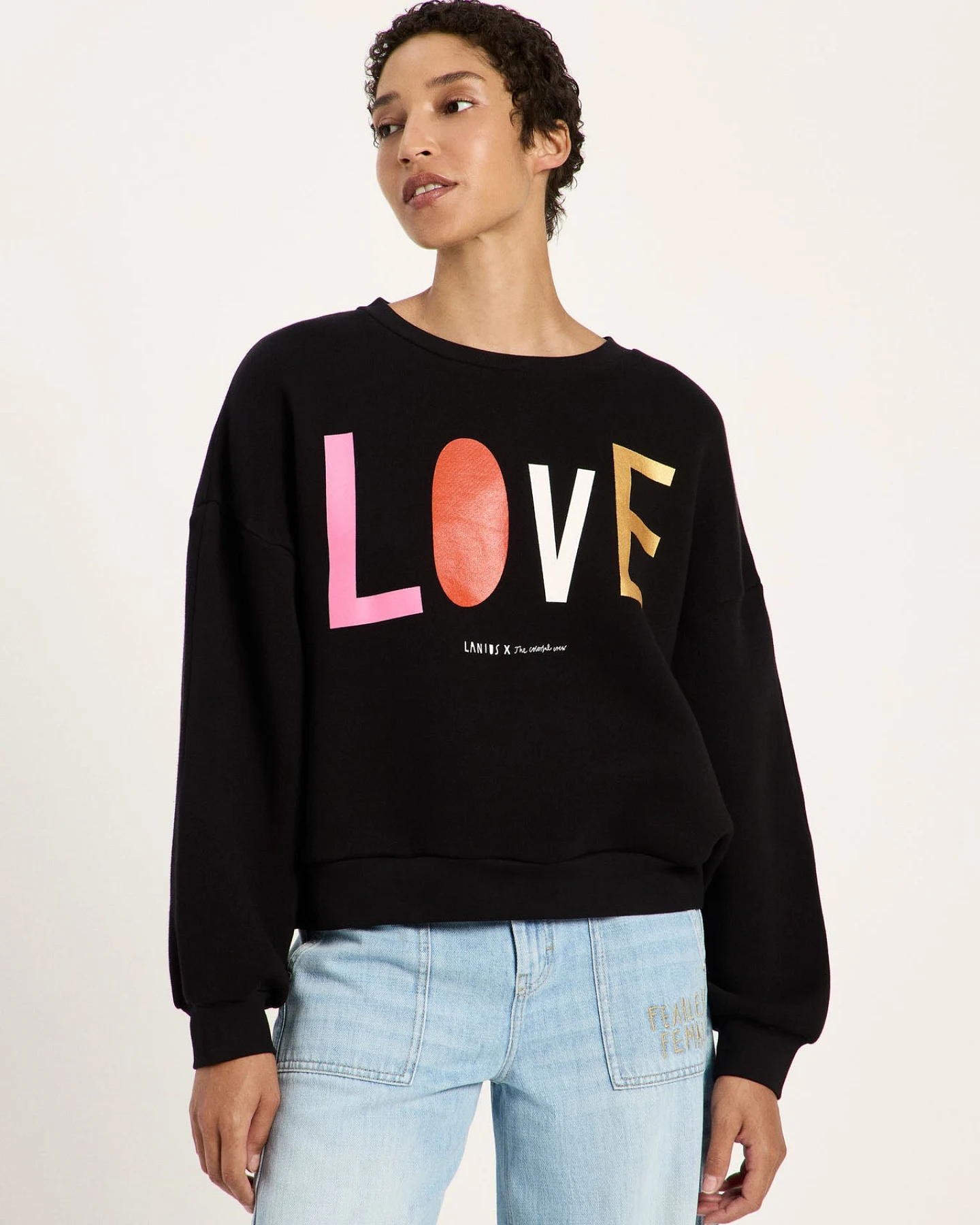 Statementsweatshirt (GOTS) – Ansicht 2