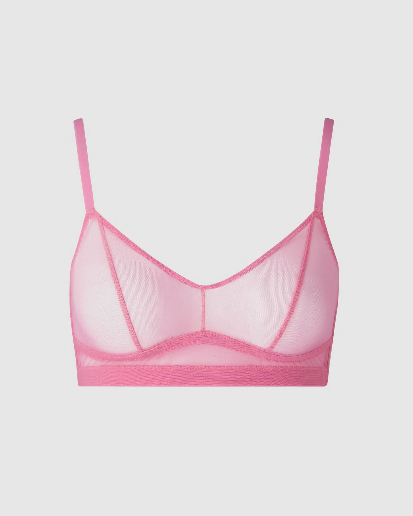 Understatement Damen vegan Mesh Balconette Candy Pink – Ansicht 2