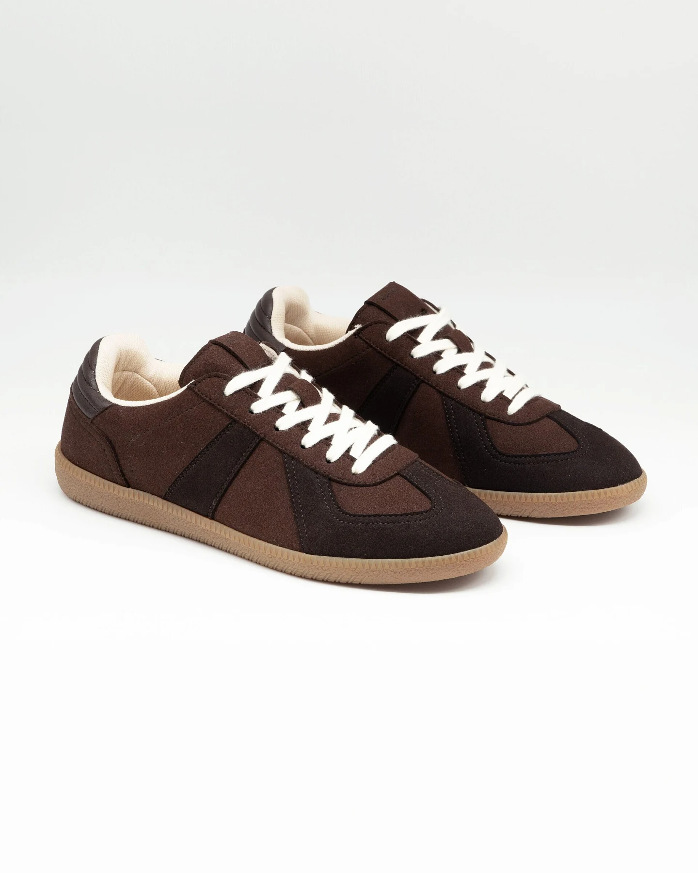 QURC Herren vegan Sneaker Army Trainer Braun – Ansicht 2