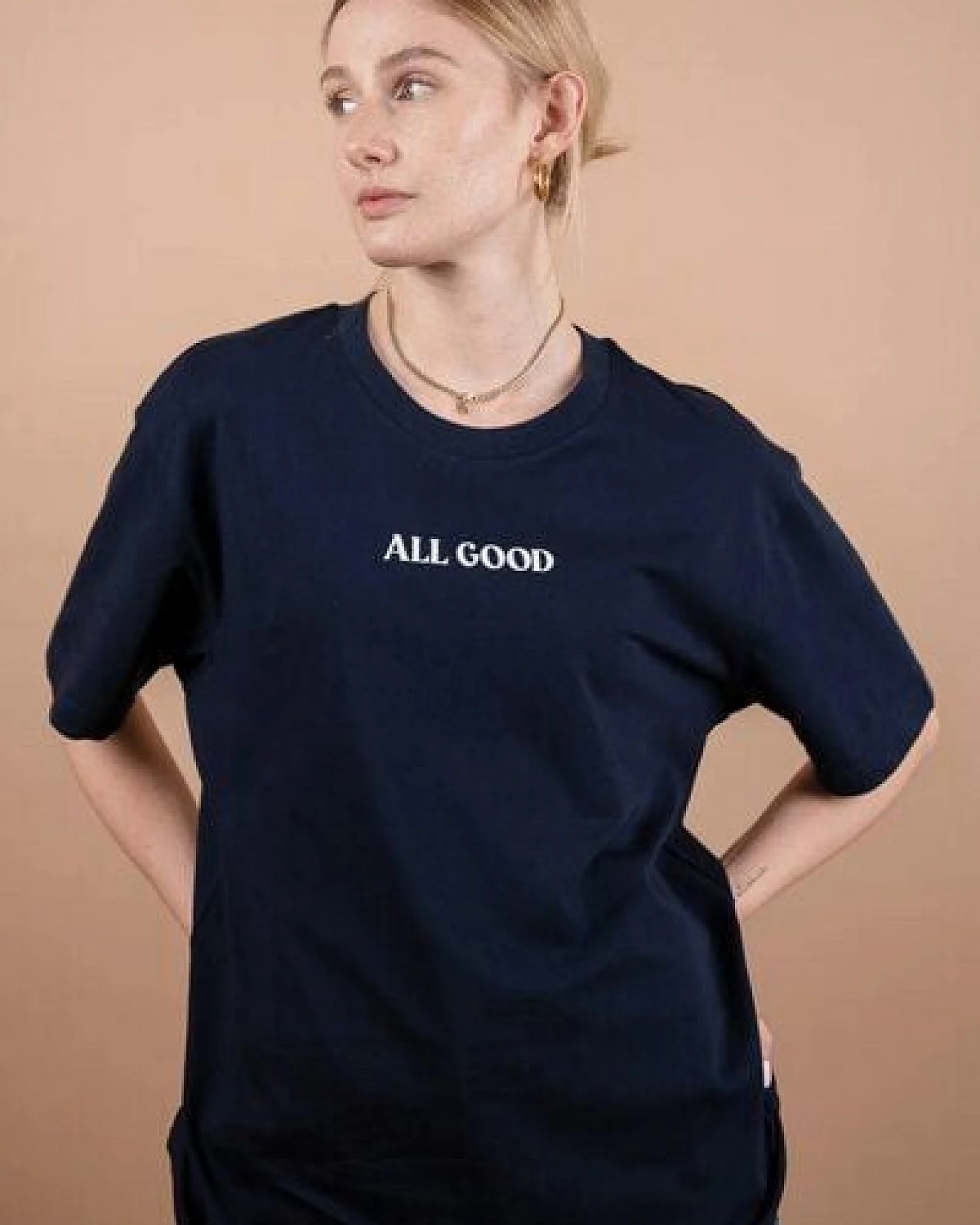 LITSCHI DESIGNS ALL GOOD SHIRT NAVY – Ansicht 2