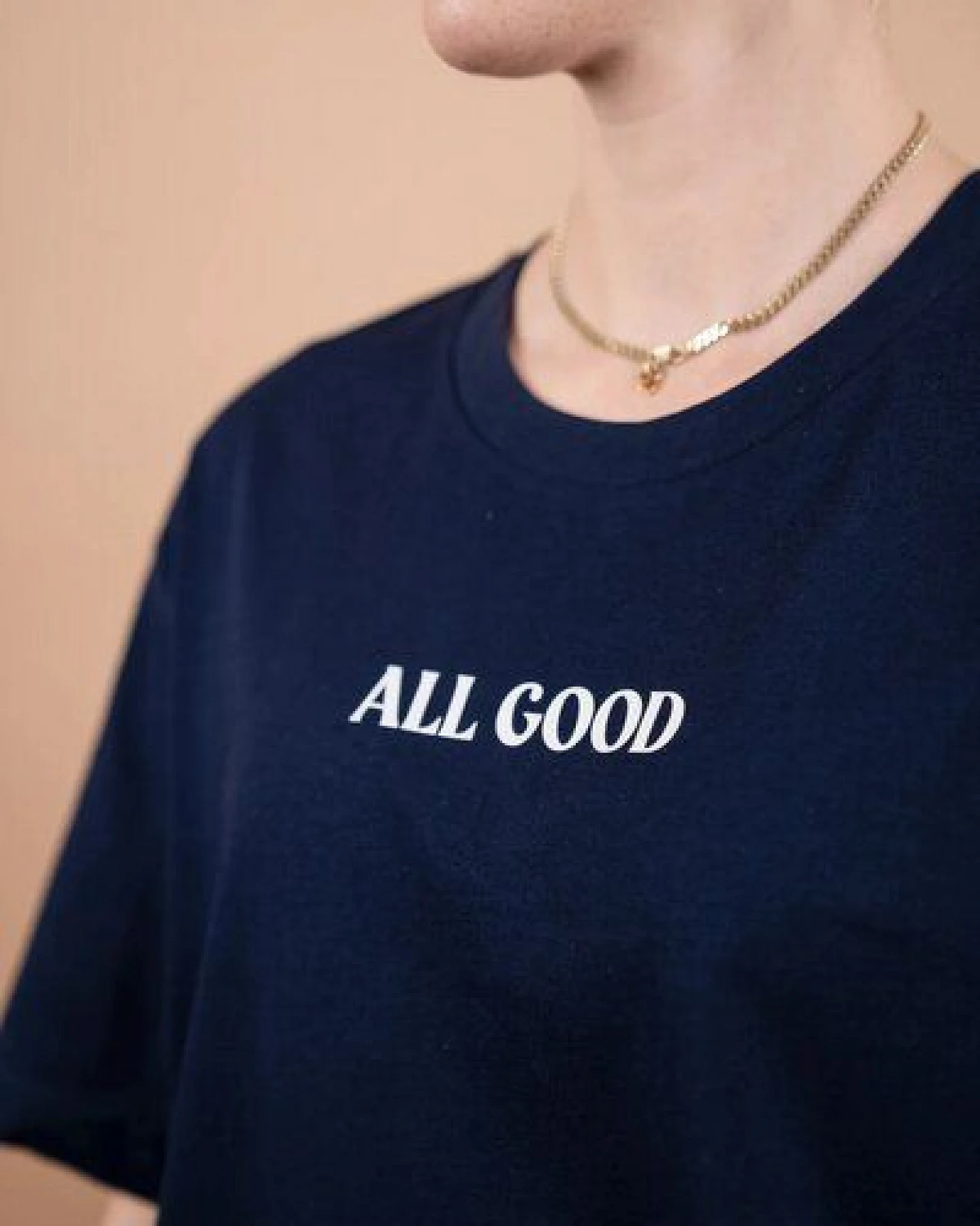 LITSCHI DESIGNS ALL GOOD SHIRT NAVY – Ansicht 3