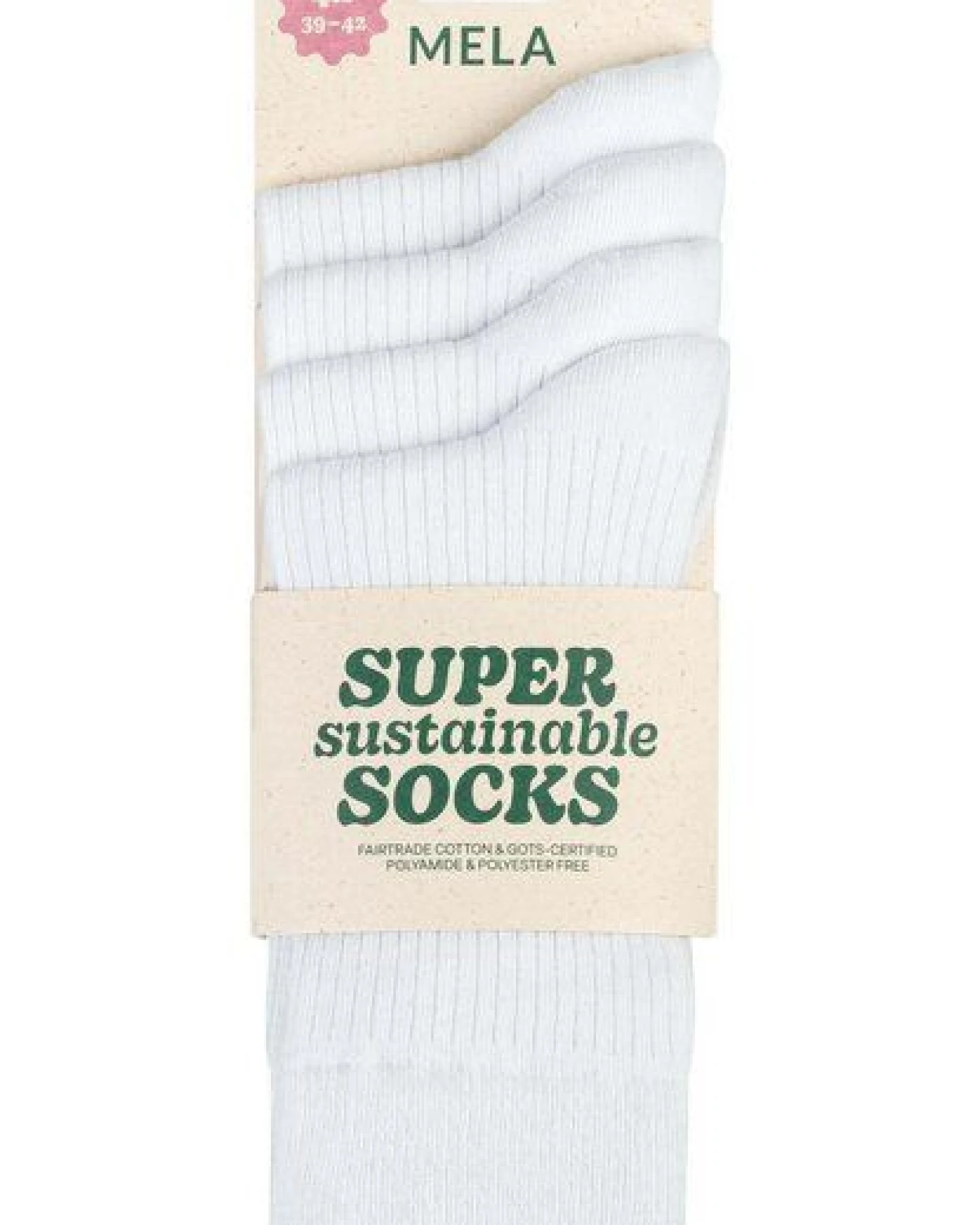 MELA 4-Paar Fairtrade Socken aus Biobaumwolle – Ansicht 2