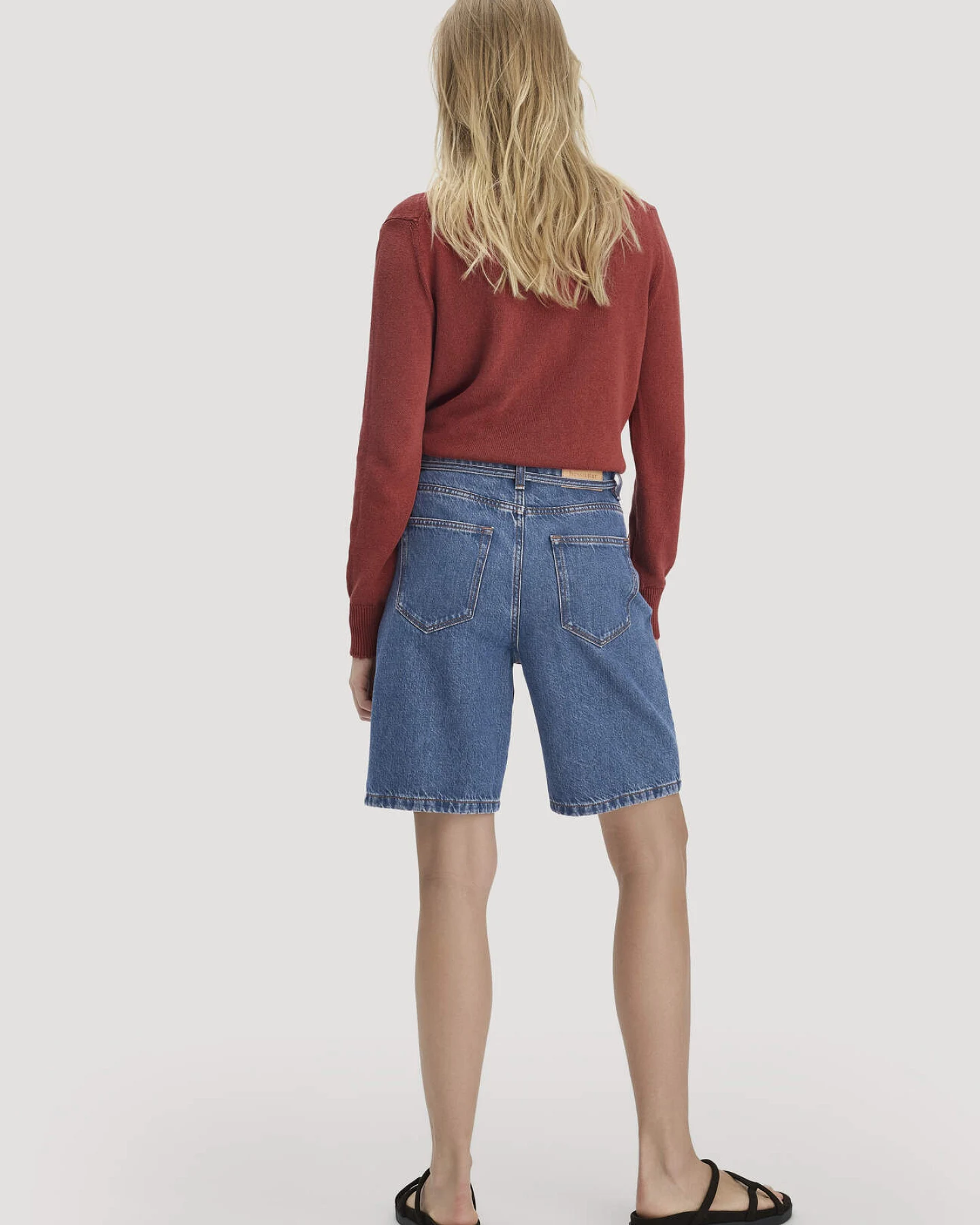 hessnatur Damen Jeans Bermuda aus Bio-Baumwolle mit TENCEL™ Lyocell - blau - Größe 27 – Ansicht 2