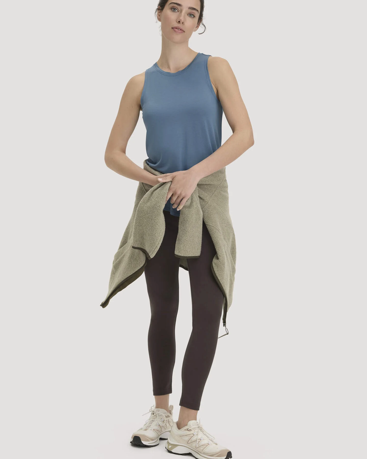 hessnatur Loungewear Top Regular ACTIVE COMFORT aus TENCEL™ Lyocell - blau - Größe 48 – Ansicht 2