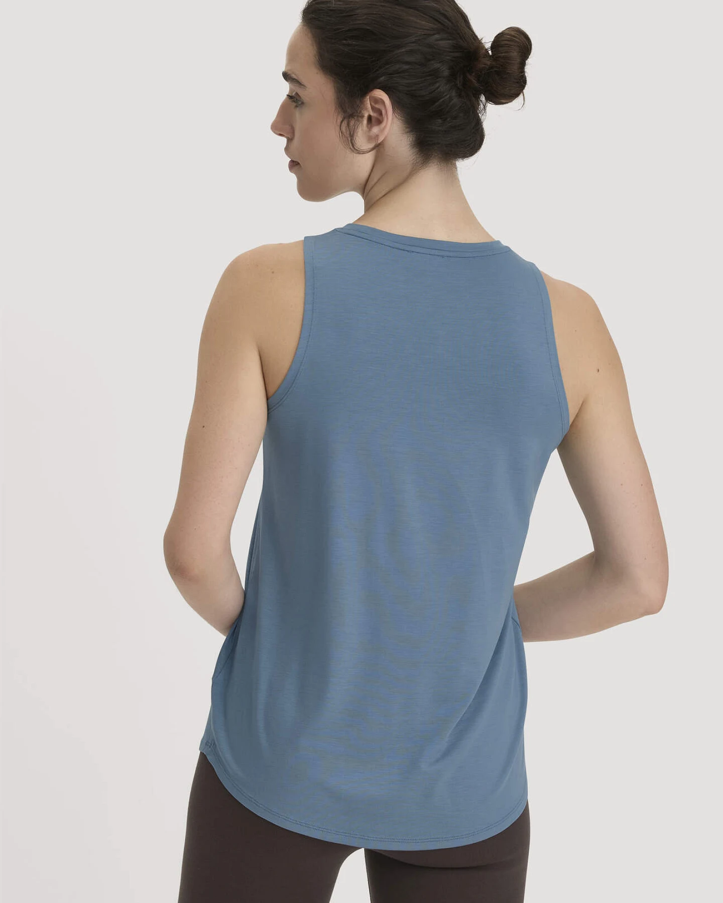 hessnatur Loungewear Top Regular ACTIVE COMFORT aus TENCEL™ Lyocell - blau - Größe 48 – Ansicht 3
