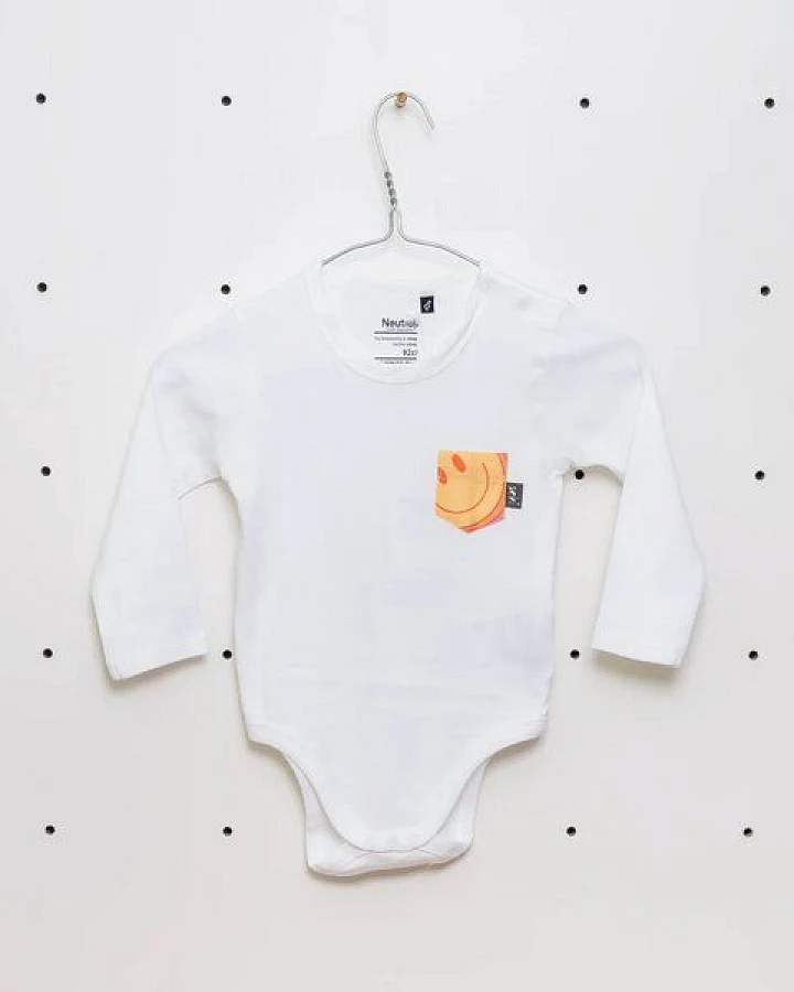 soki Nachhaltiger Baby Body Langarm - Good Vibes Edition