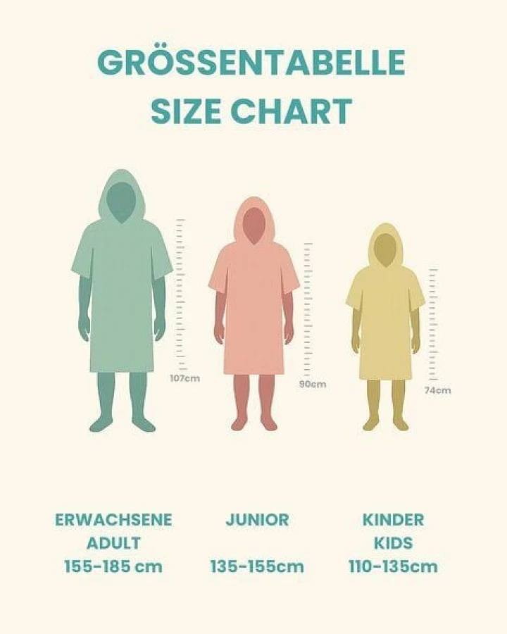 Zeachild Surfponcho Ohana Unisex Bio-Frotte