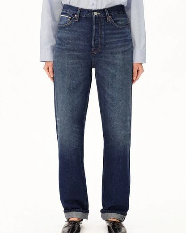 ARMEDANGELS AAIKALA SELVEDGE Damen Jeans aus 100% Bio-Baumwoll Mix Non Stretch