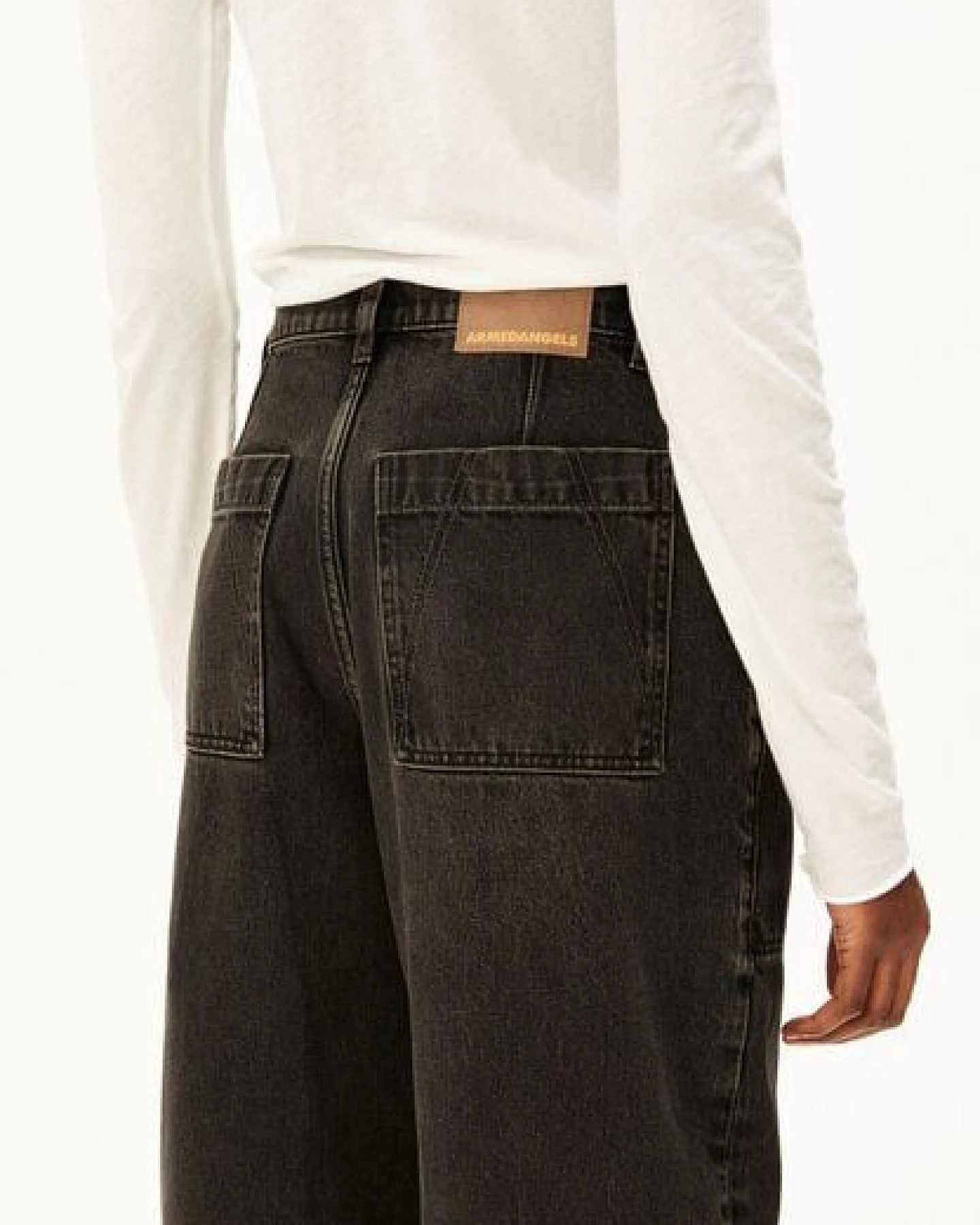 ARMEDANGELS BAARLY HIGH WORKER BARREL Damen Jeans aus 100% Bio-Baumwolle non stretch – Ansicht 3