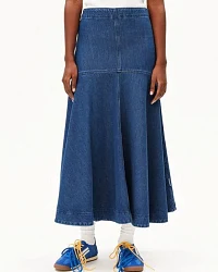 Produktseite: ARMEDANGELS DENIM MIDI Damen Jeansrock aus Bio-Baumwoll Mix