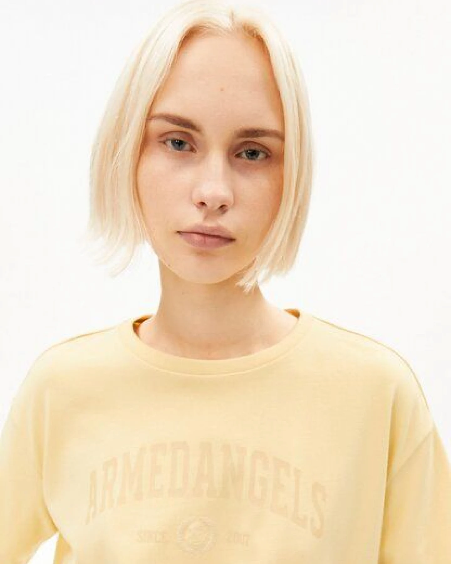 ARMEDANGELS GIANNAA COLLEGE Damen T-Shirt aus Bio-Baumwoll Mix – Ansicht 3