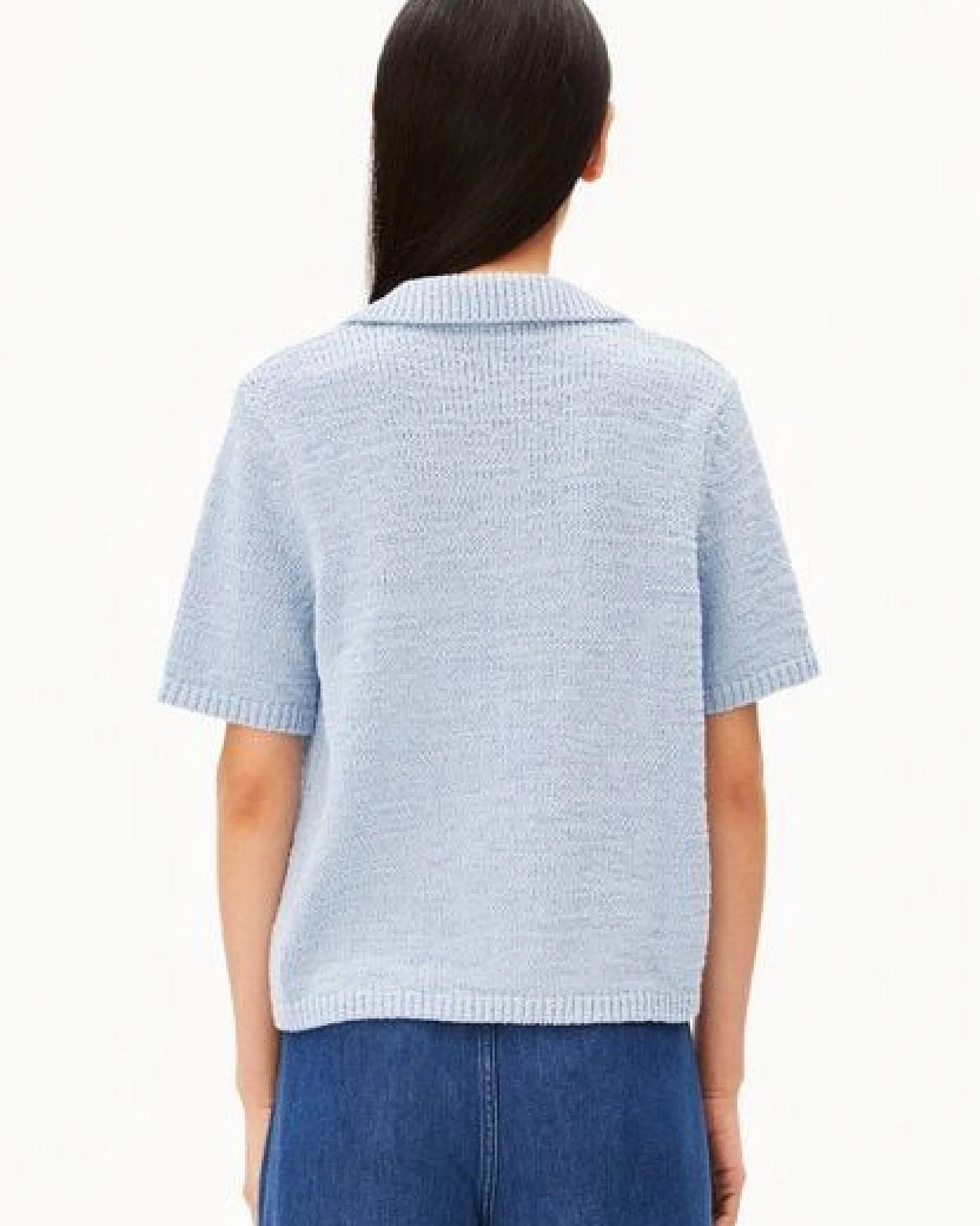 ARMEDANGELS ICONIC Å Damen Strickpoloshirt aus 100% Bio-Baumwolle – Ansicht 2