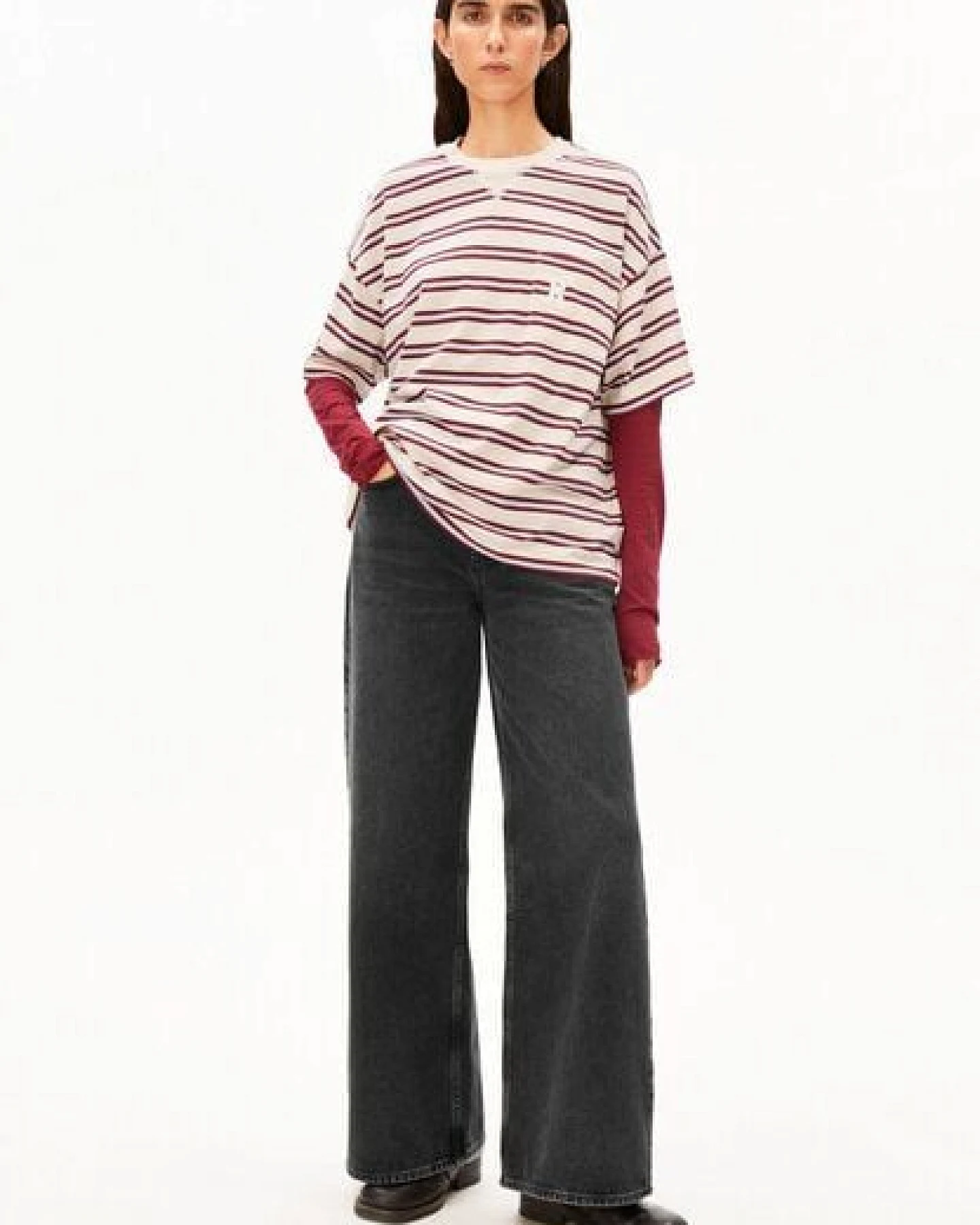 ARMEDANGELS ICONIC Å STRIPE Damen T-Shirt aus 100% Bio-Baumwolle – Ansicht 4
