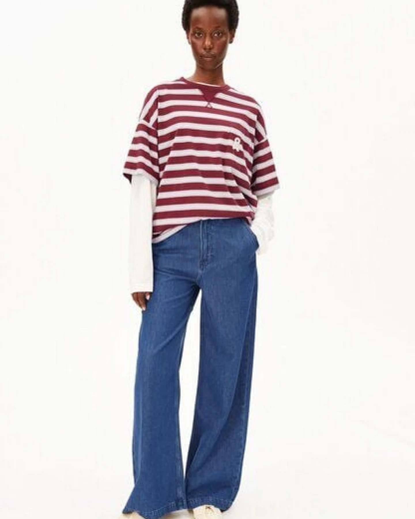 ARMEDANGELS ICONIC Å STRIPE Damen T-Shirt aus 100% Bio-Baumwolle – Ansicht 4