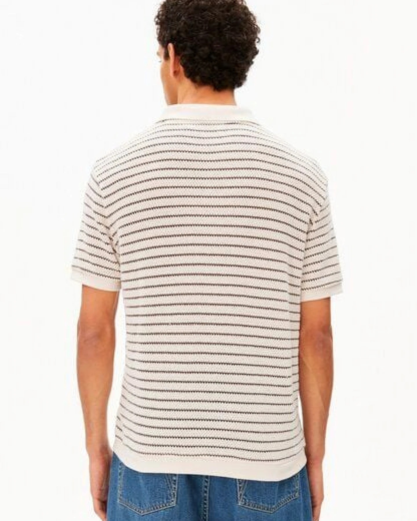 ARMEDANGELS MAARIO KNIT Herren Strickpoloshirt aus 100% Bio-Baumwolle – Ansicht 2