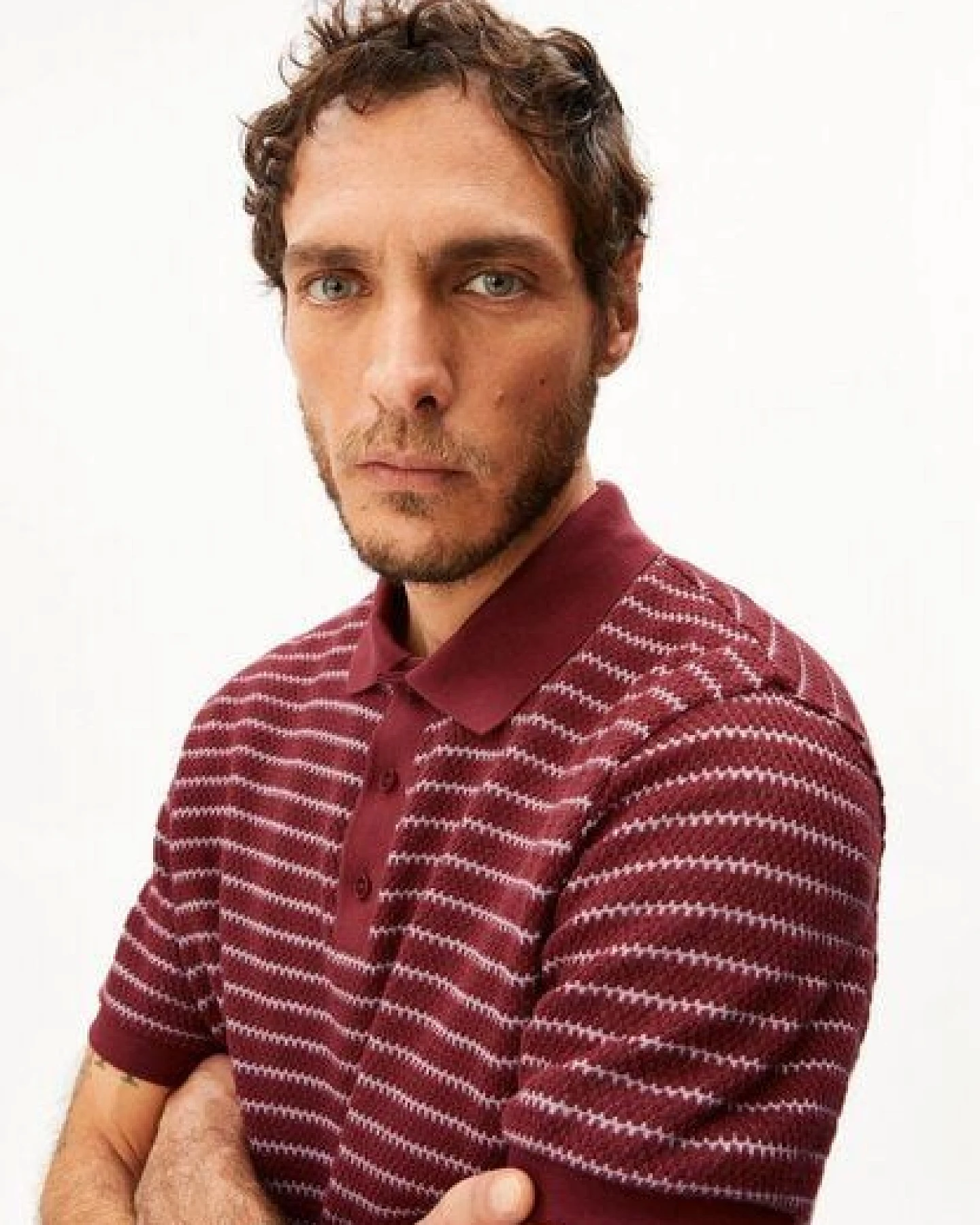 ARMEDANGELS MAARIO KNIT Herren Strickpoloshirt aus 100% Bio-Baumwolle – Ansicht 3