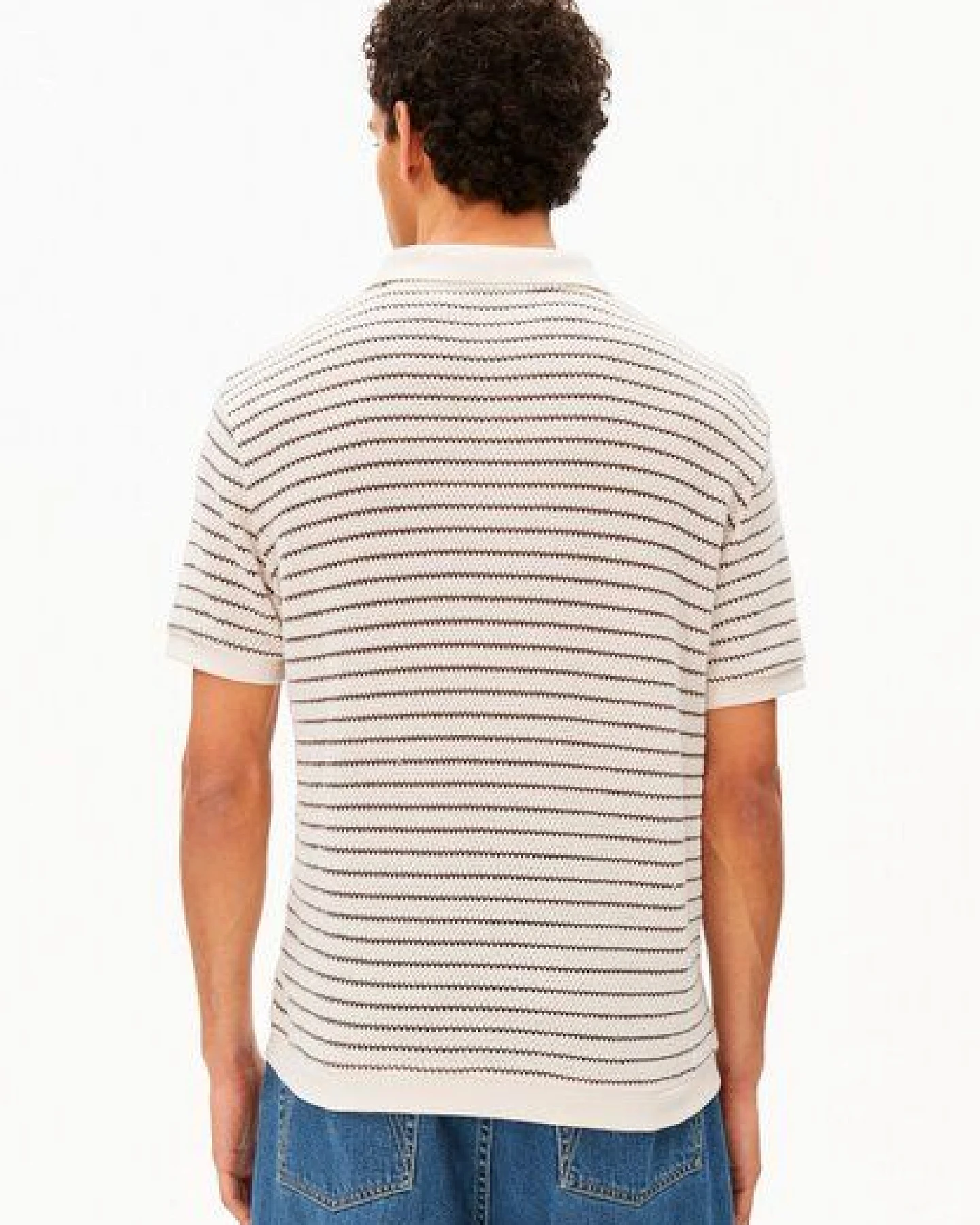 ARMEDANGELS MAARIO KNIT Herren Strickpoloshirt aus 100% Bio-Baumwolle – Ansicht 2