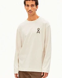 Produktseite: ARMEDANGELS MAARKOS Å LOGO Herren Longsleeve aus Bio-Baumwoll Mix