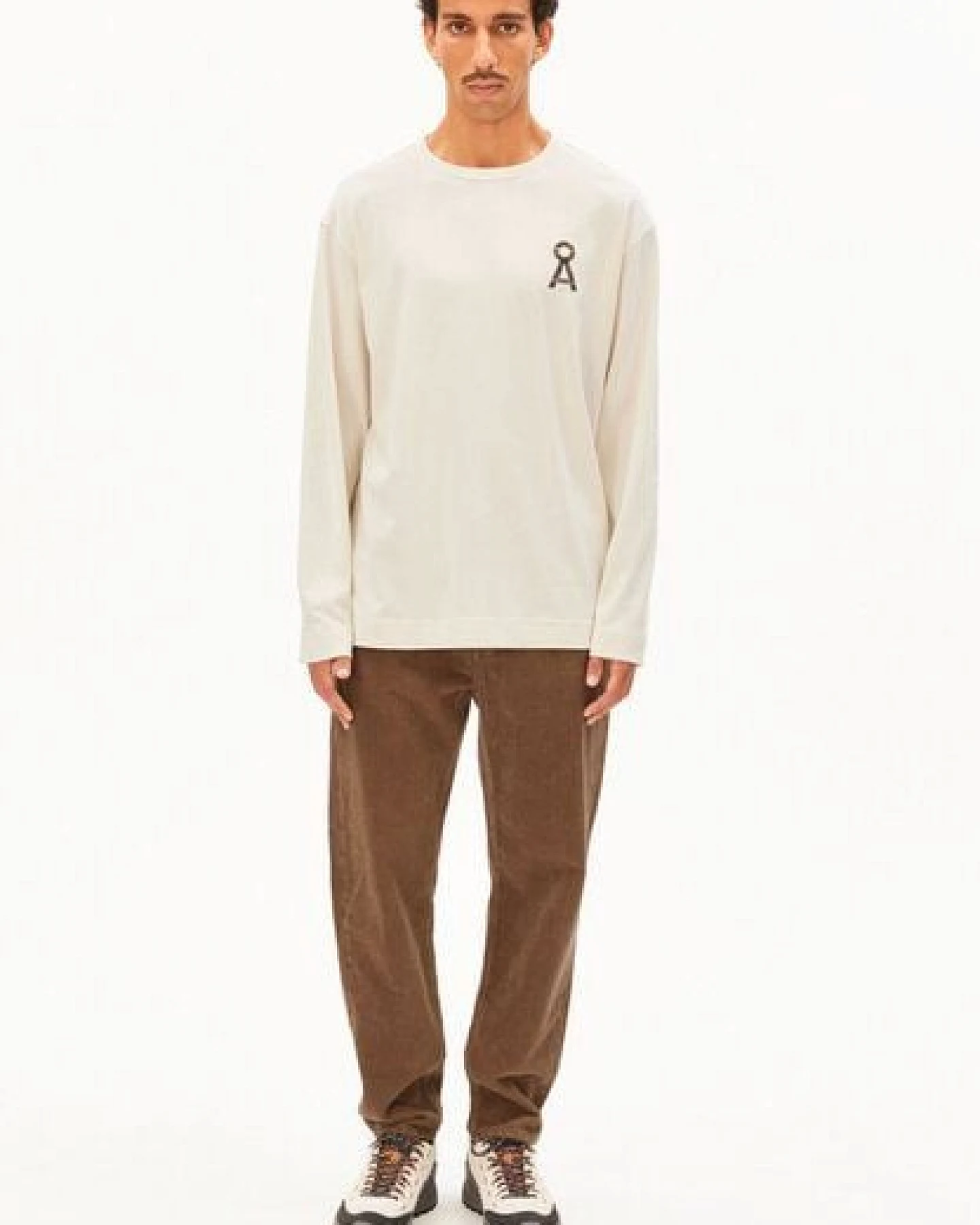 ARMEDANGELS MAARKOS Å LOGO Herren Longsleeve aus Bio-Baumwoll Mix – Ansicht 4