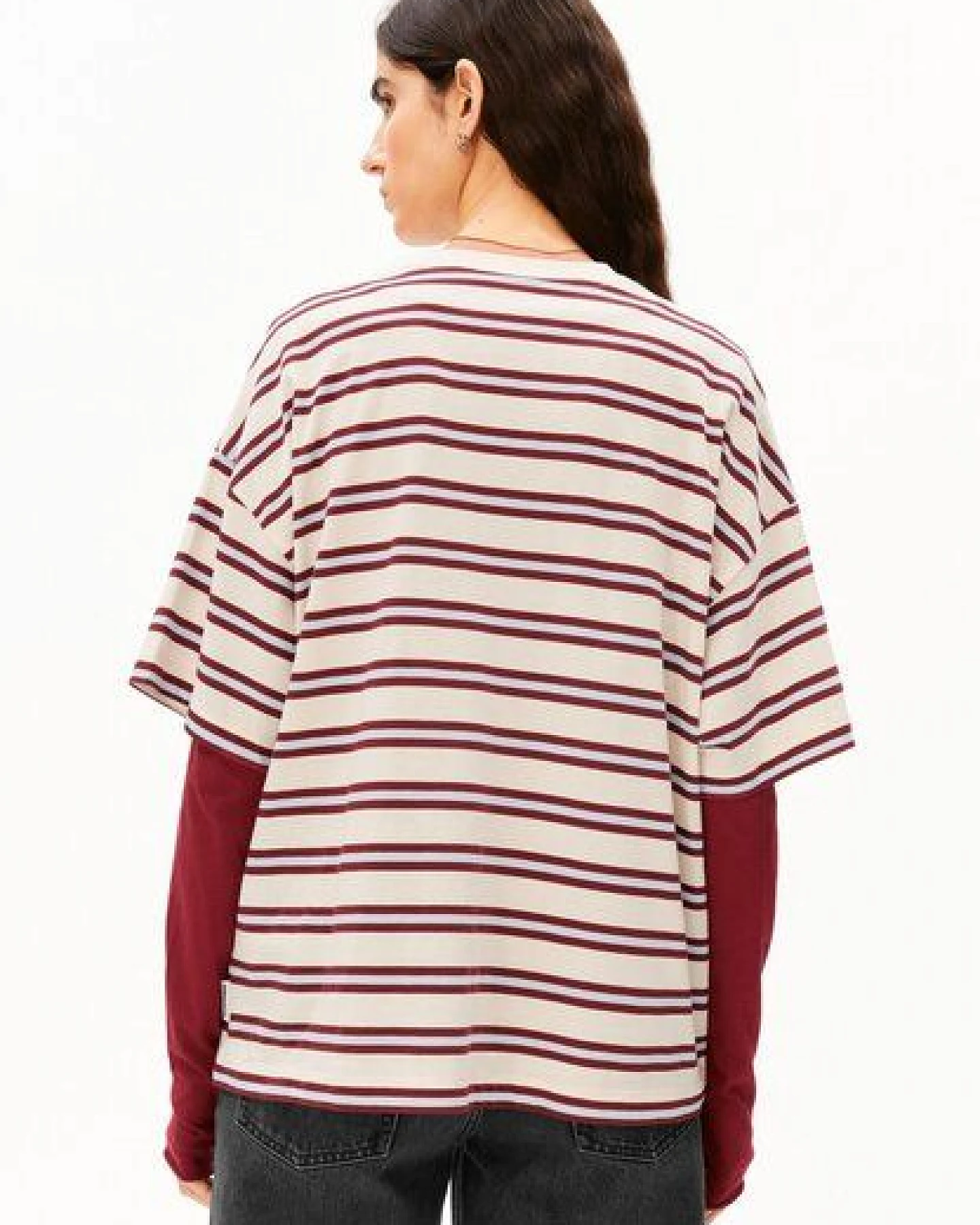 ARMEDANGELS ICONIC Å STRIPE Damen T-Shirt aus 100% Bio-Baumwolle – Ansicht 2